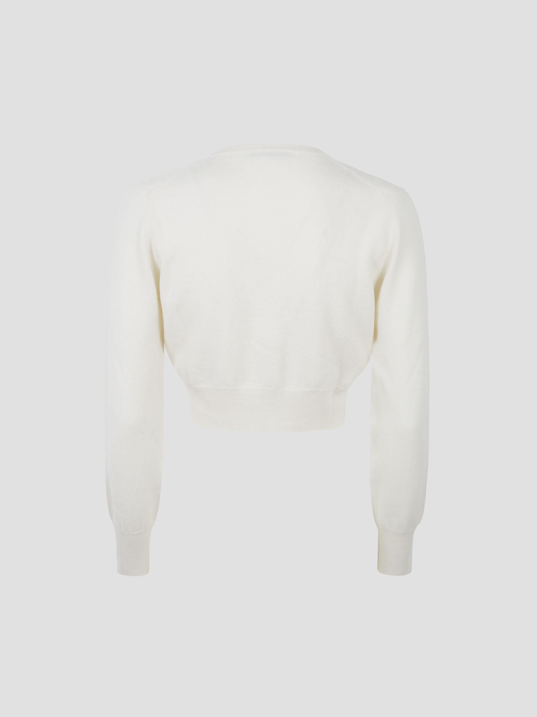 Cropped cardigan with little fish