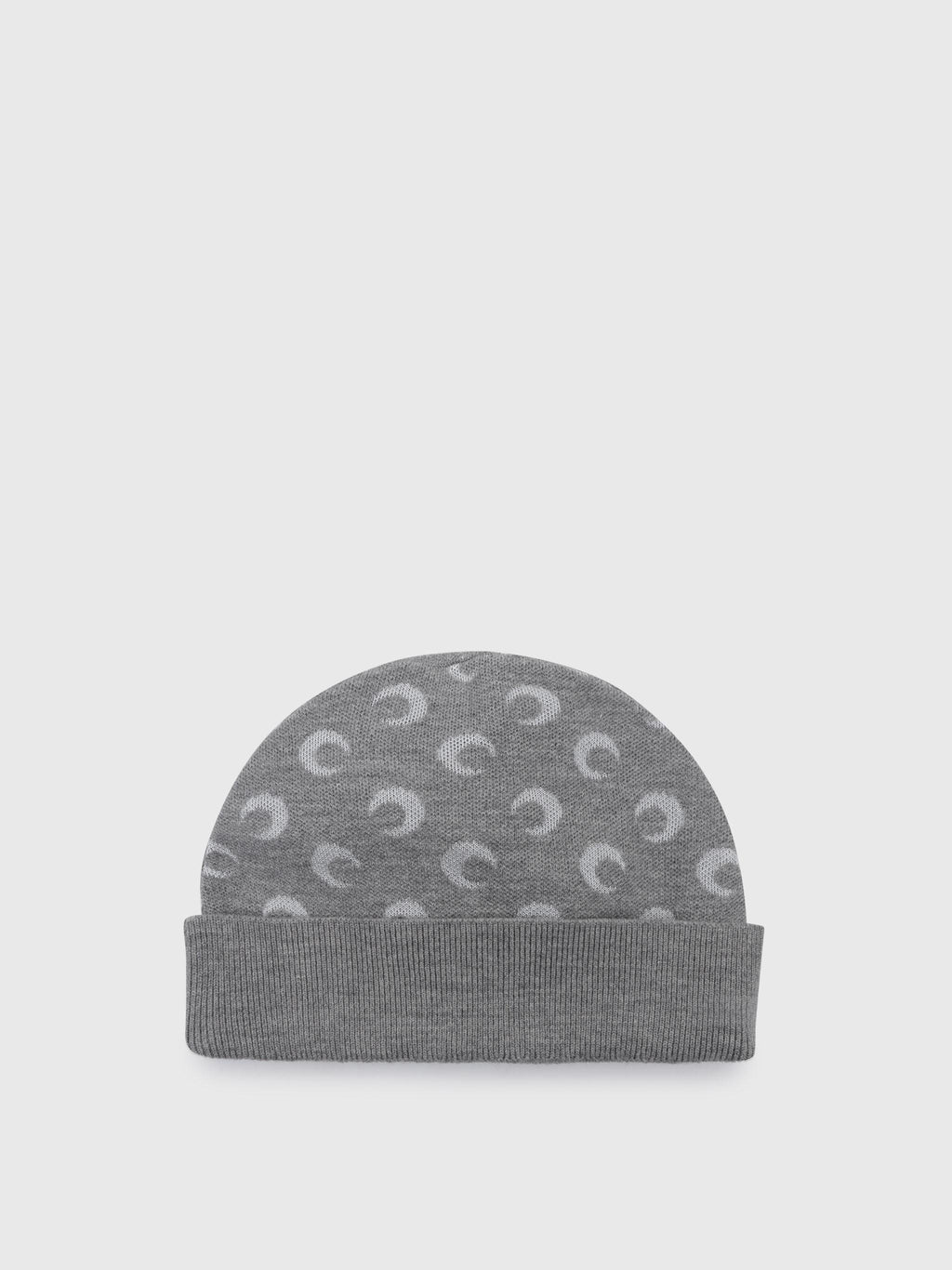 Moon jacquard knit beanie