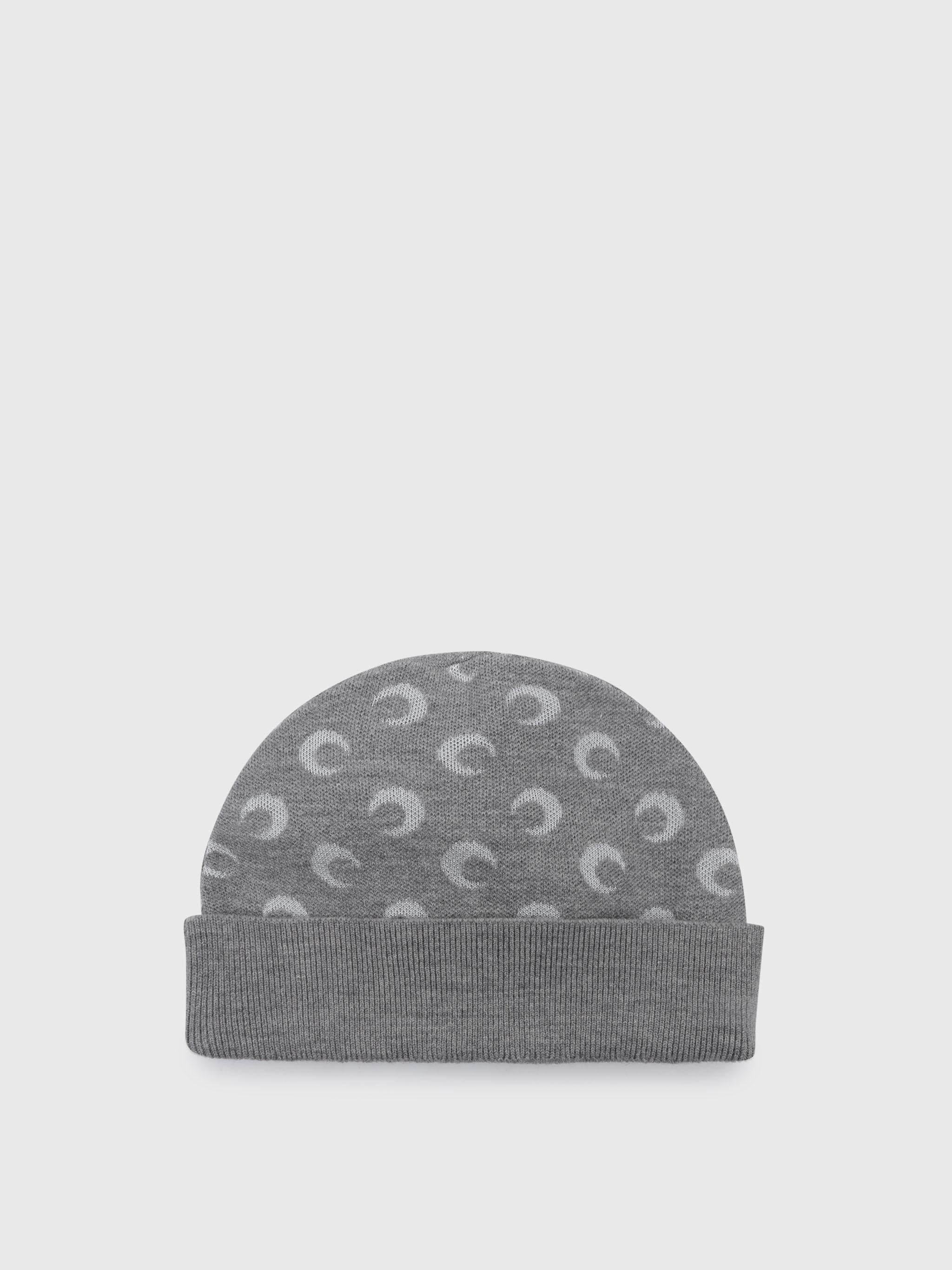 Moon jacquard knit beanie