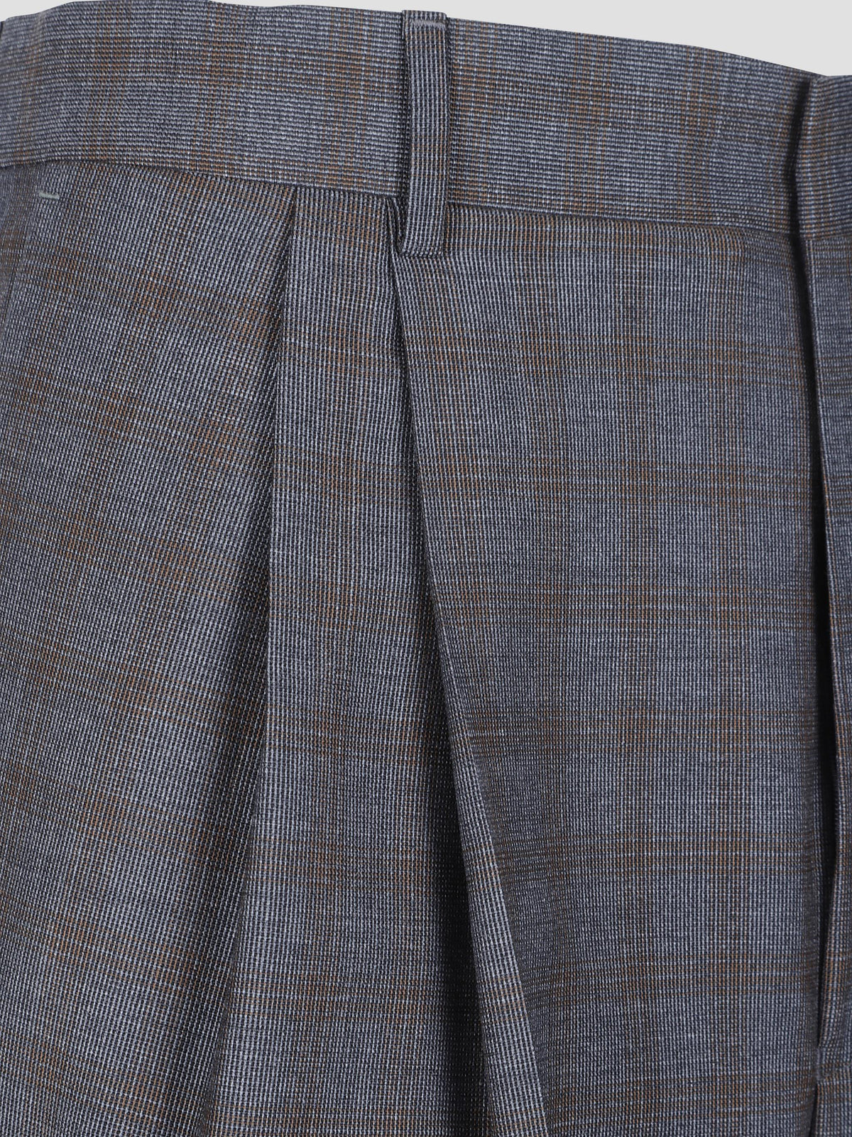 Panrom checked wool trousers