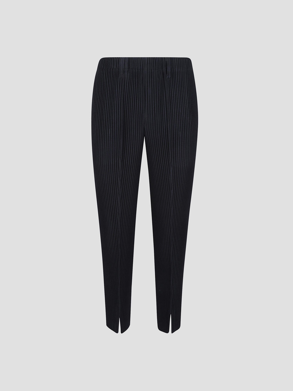 Tailored pleats 1 slit-hem trousers