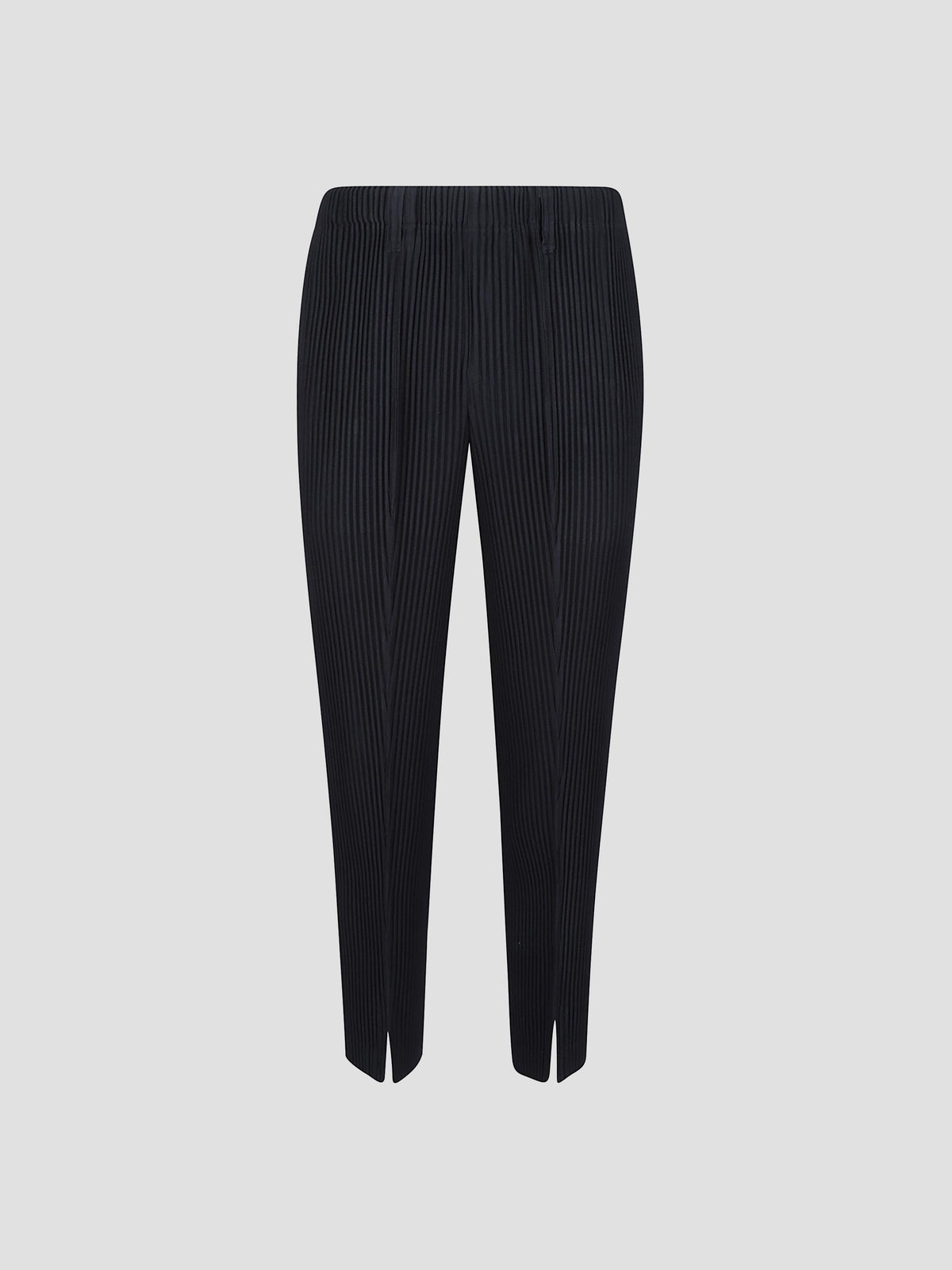 Tailored pleats 1 slit-hem trousers