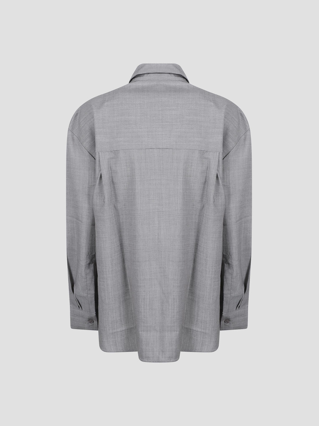 Oana padded wool-blend shirt