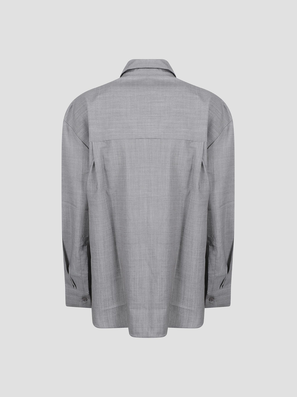 Oana padded wool-blend shirt