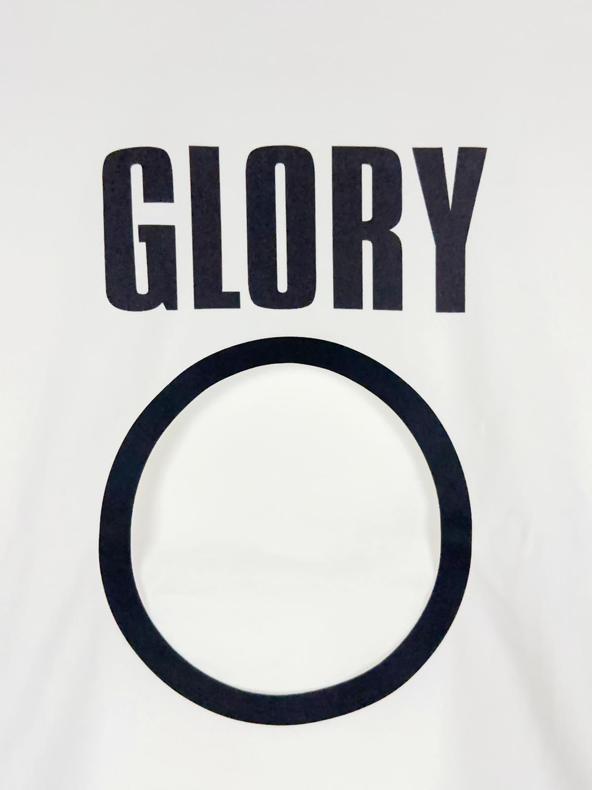 Cotton jersey long sleeve top printed "glory o" lo
