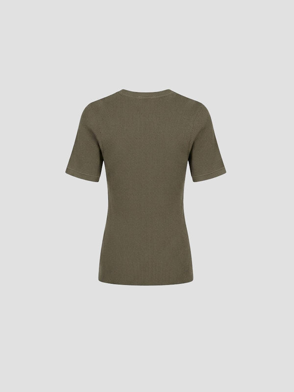 Knit t-shirt green