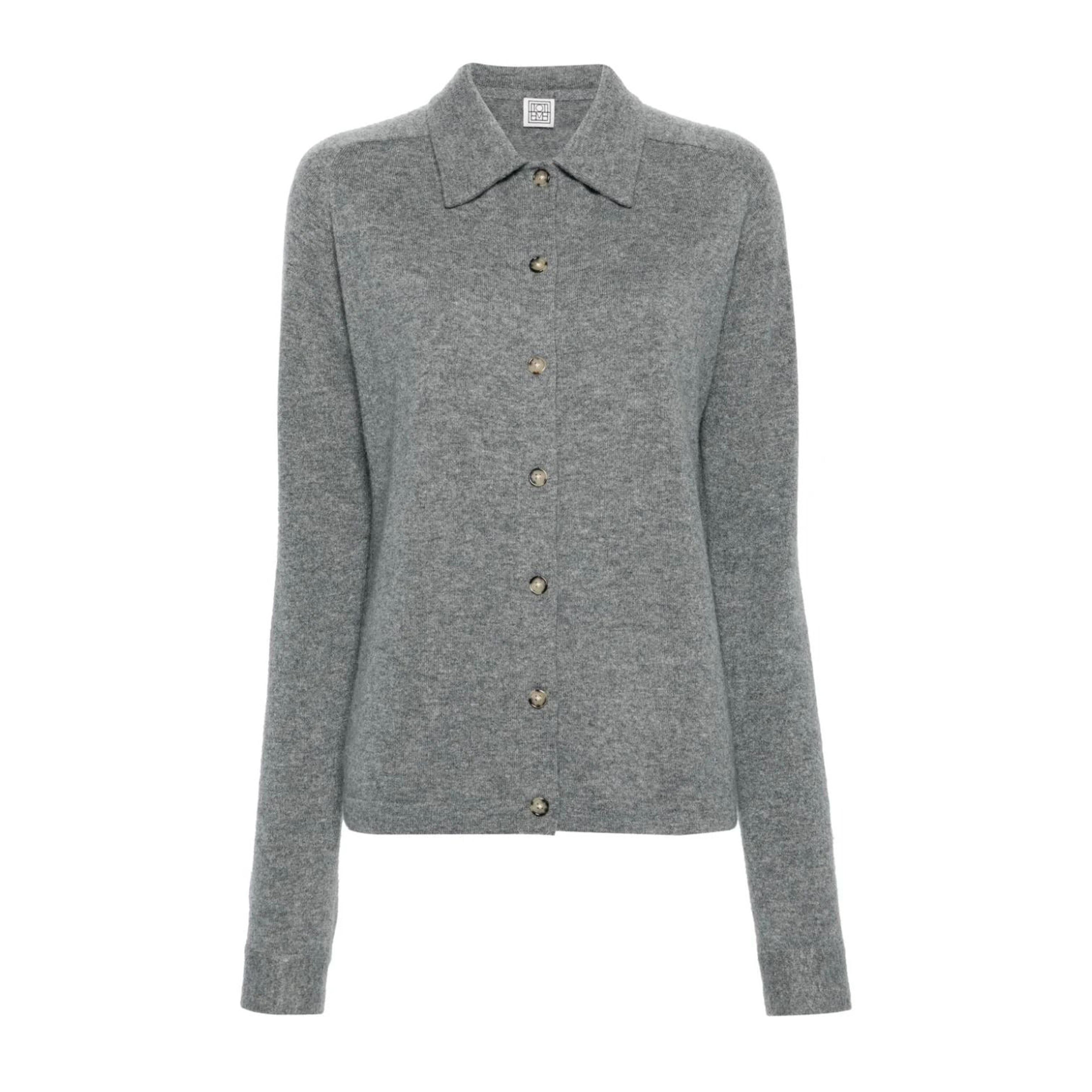 Raglan-sleeve cashmere cardigan