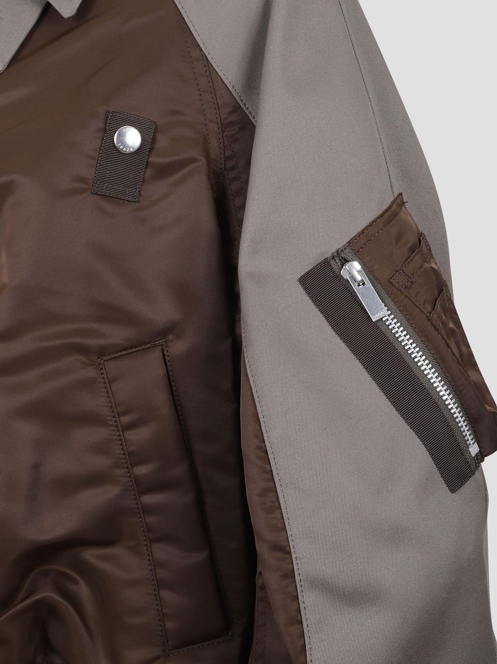 Cotton chino x nylon twill blouson