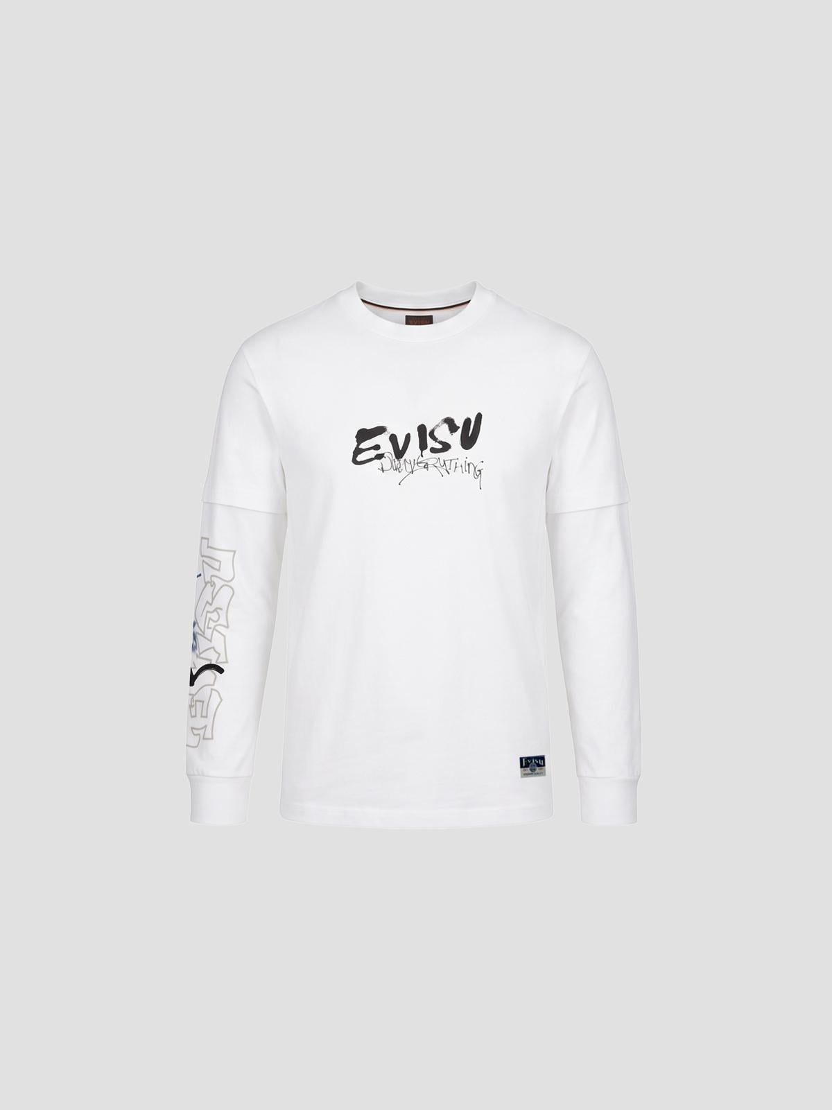 Ht, fortune cat ptinted ls tee