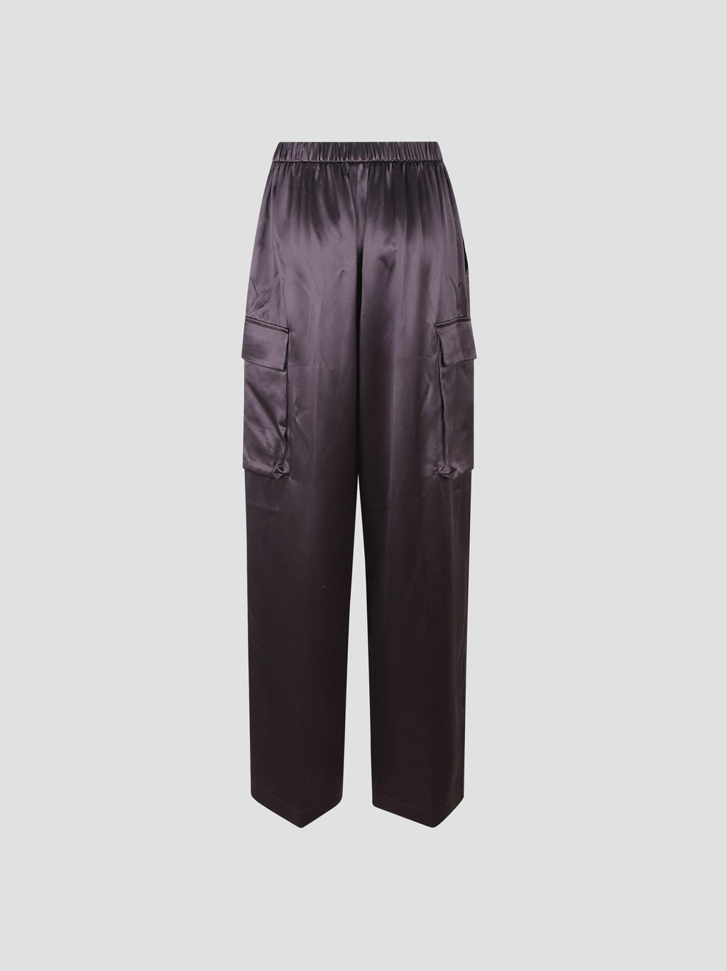 Delny satin cargo pants