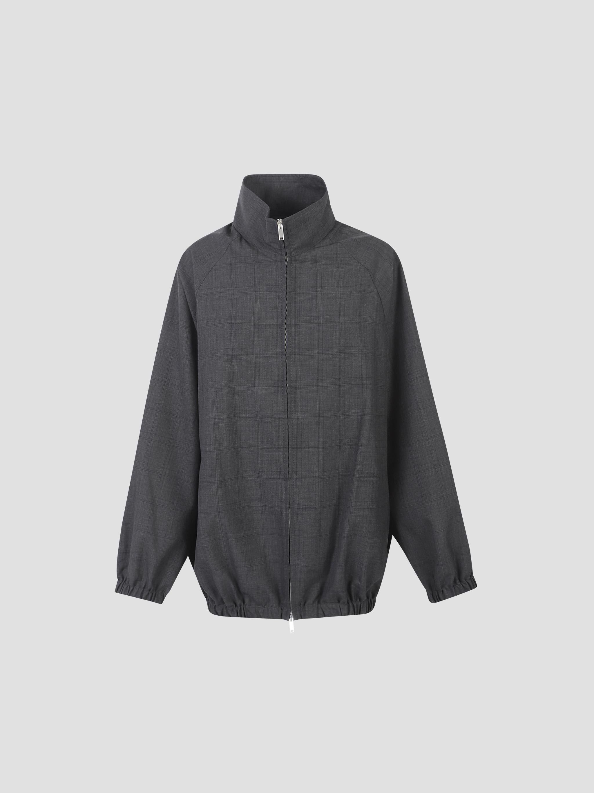 Baxter plaid track jacket