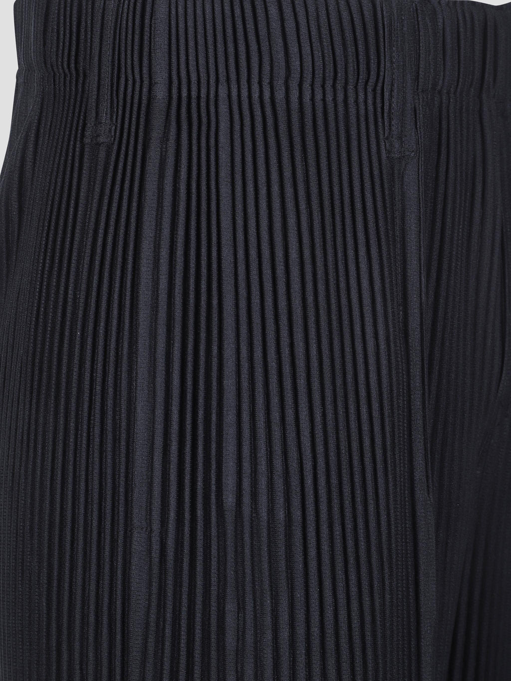 Tailored pleats 1 slit-hem trousers