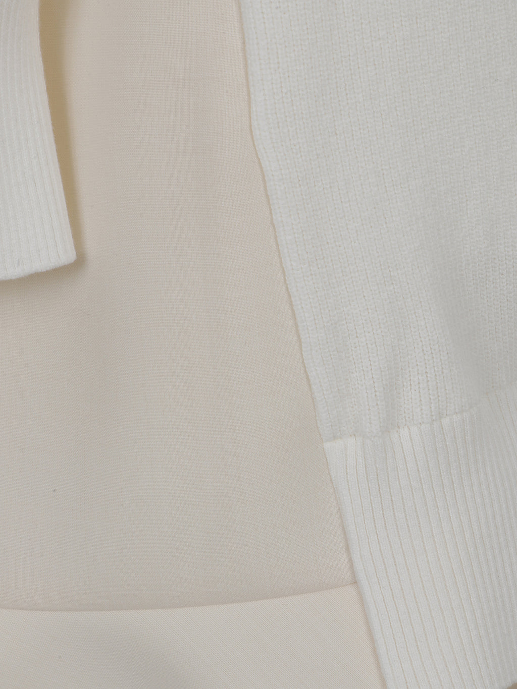 Suiting mix knit dress