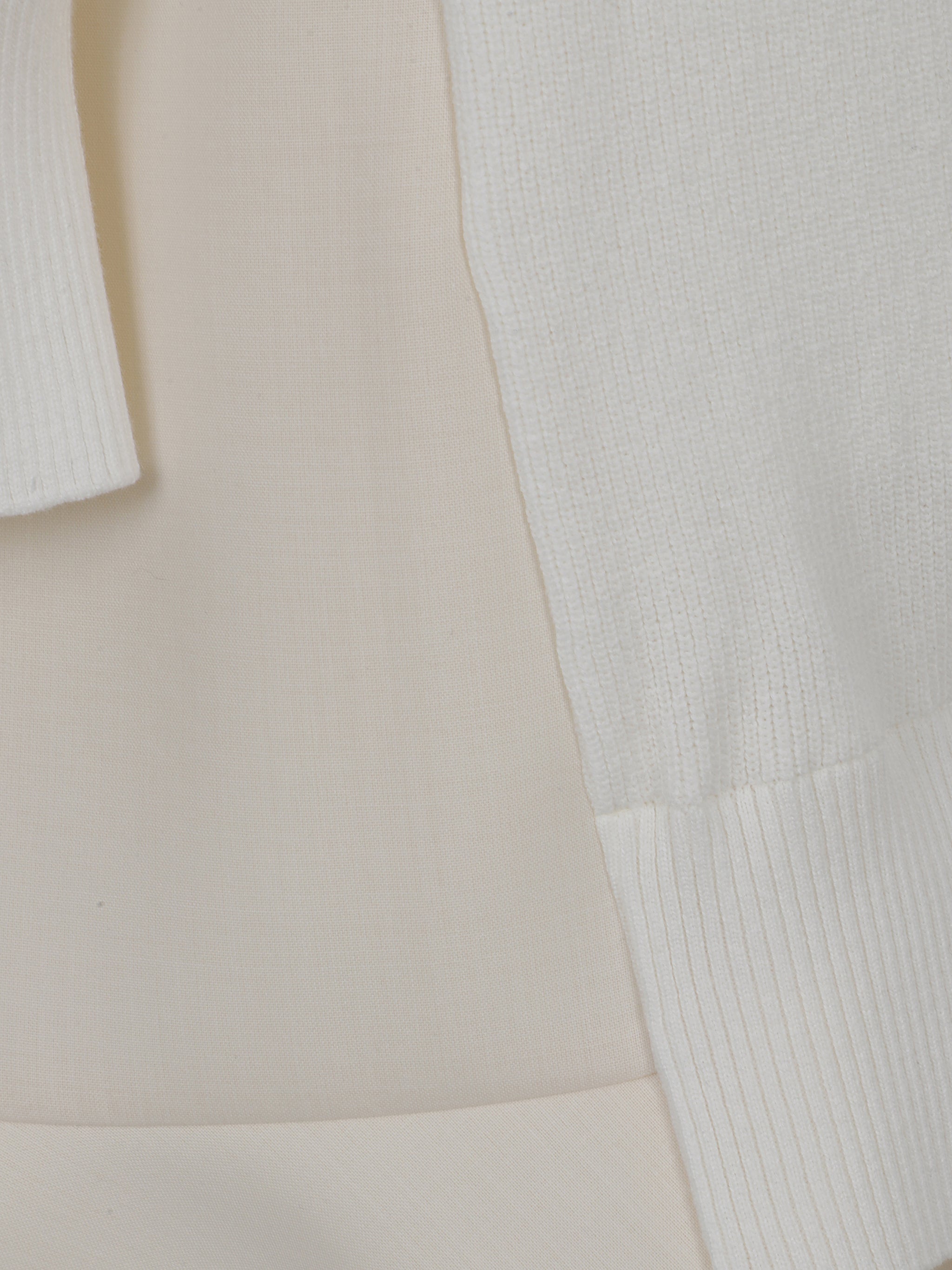 Suiting mix knit dress