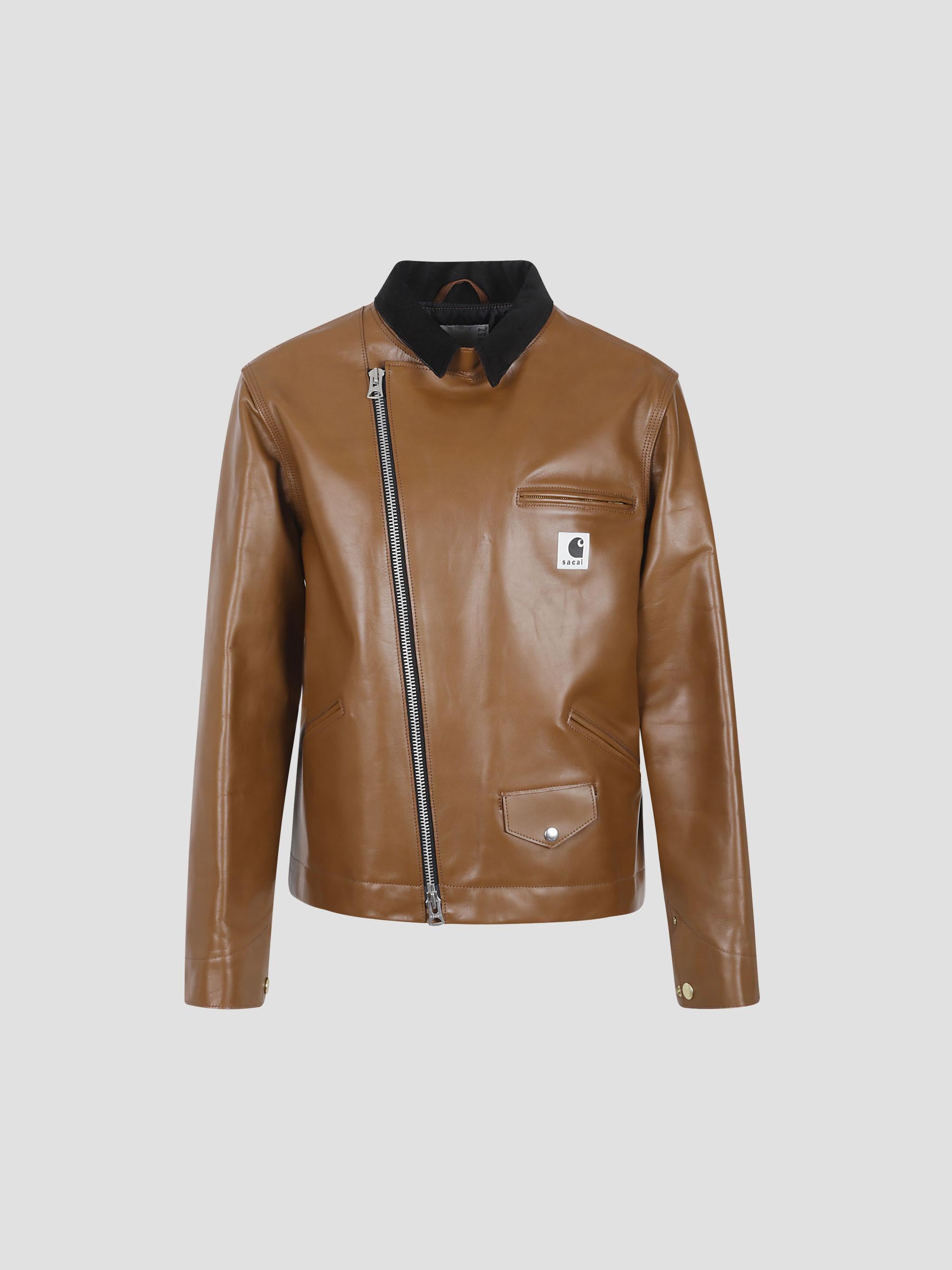 Carhartt wip leather jacket