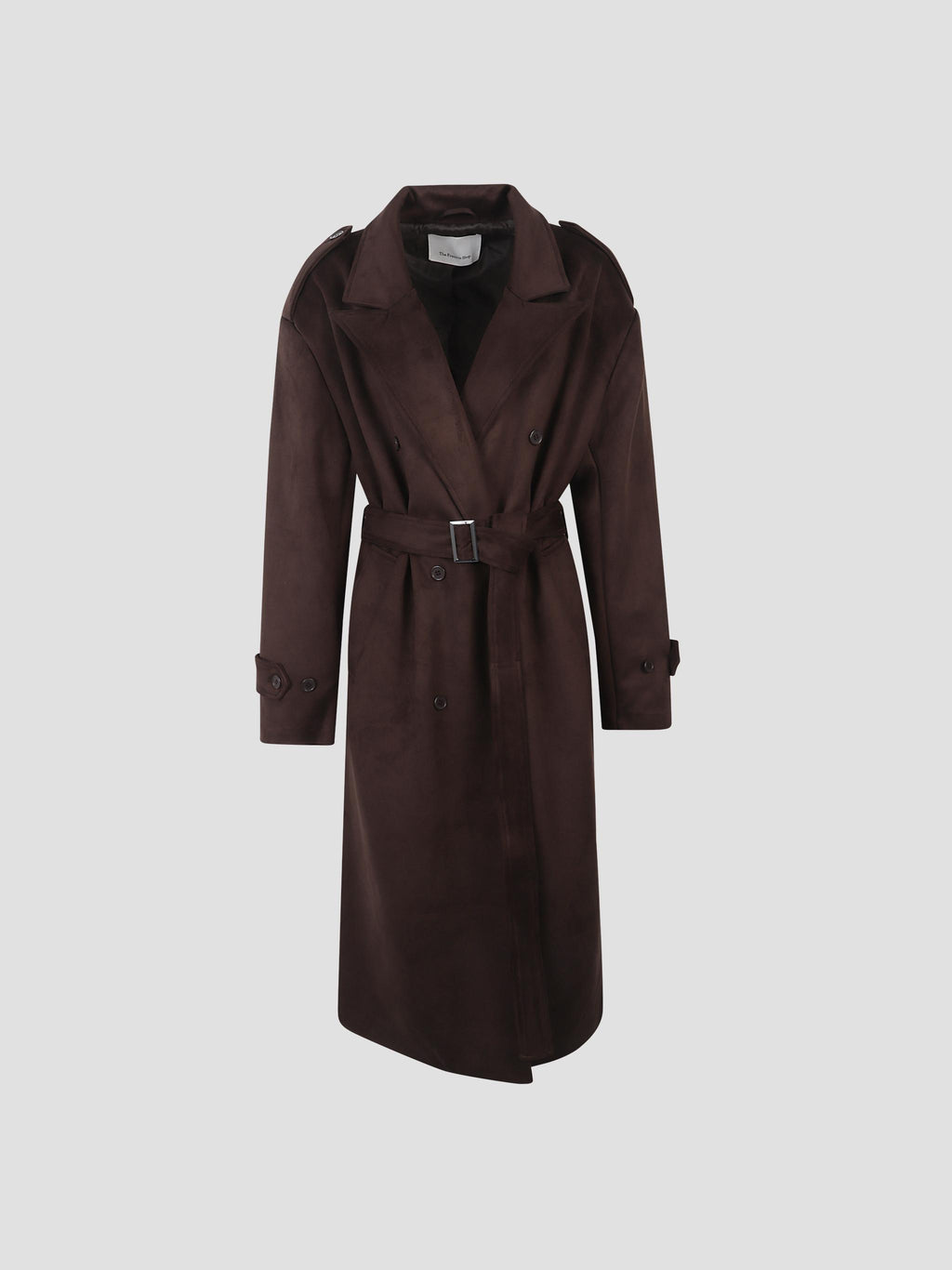 Pembroke faux suede trench