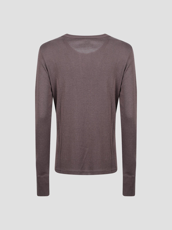 Roane ribbed henley top