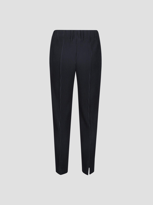 Tailored pleats 1 slit-hem trousers