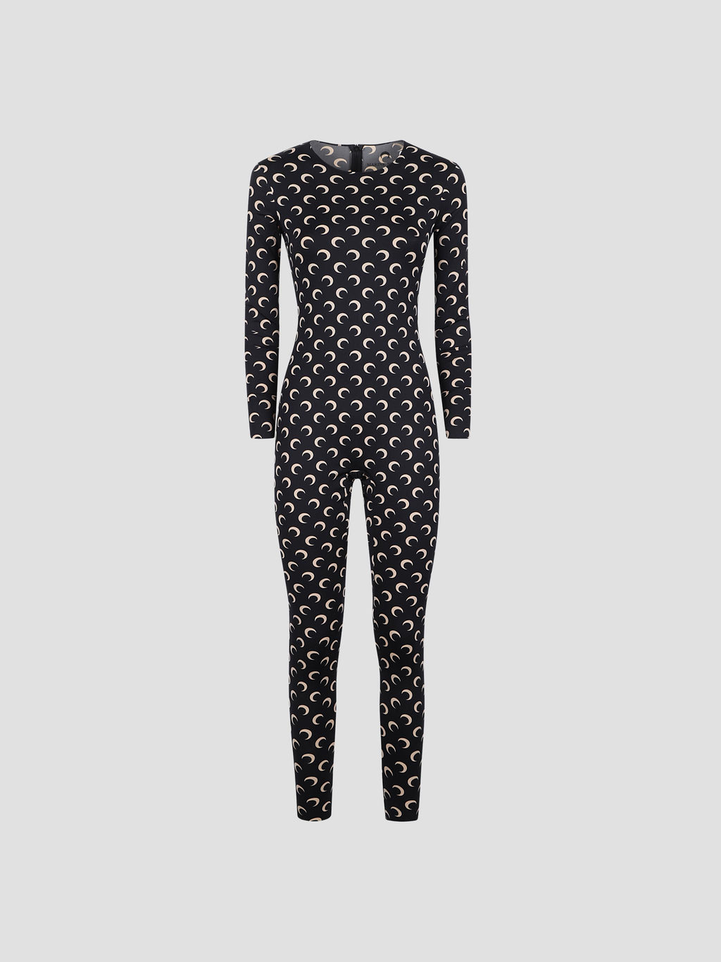 Moon printed jersey catsuit