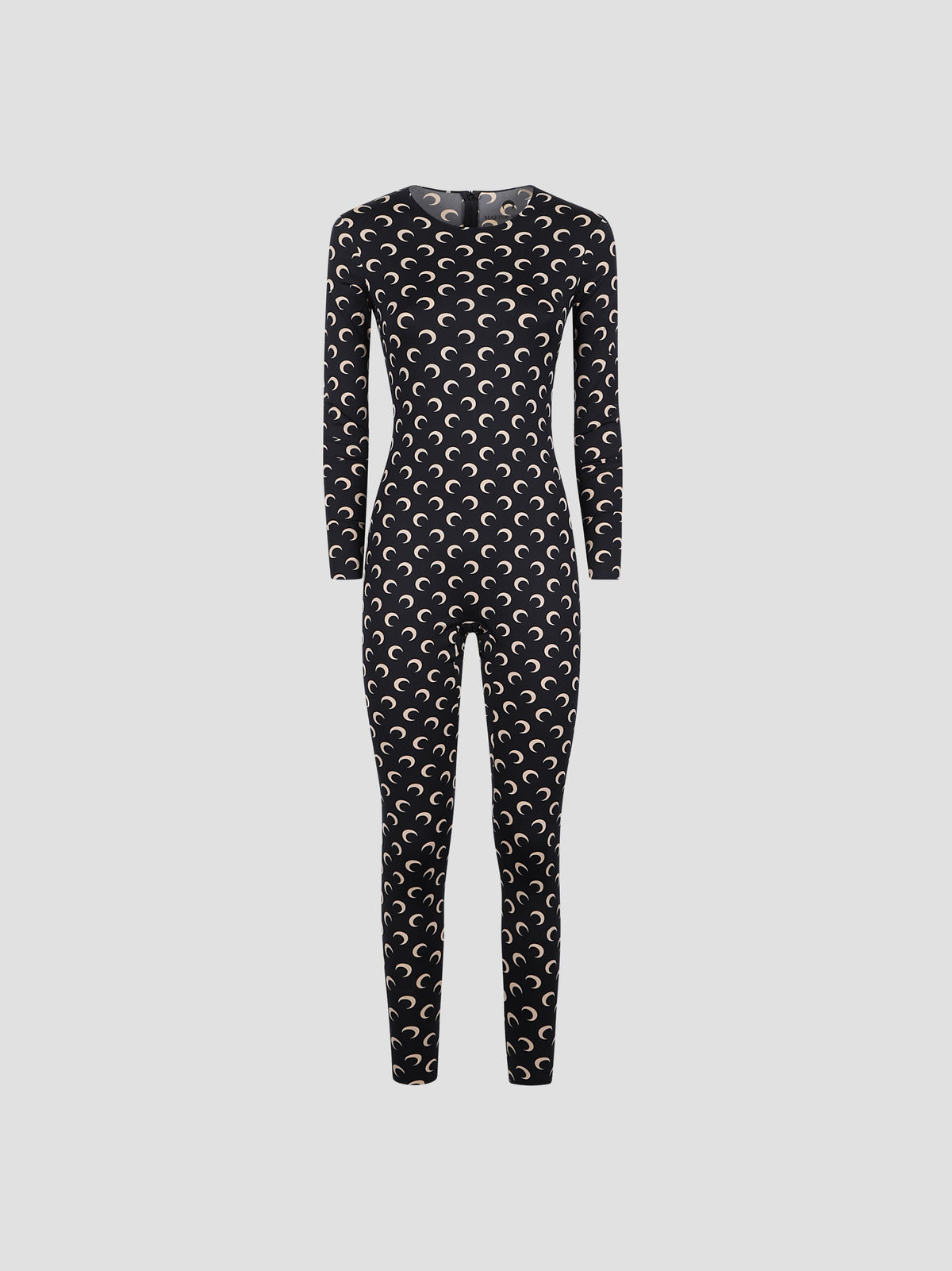 Moon printed jersey catsuit