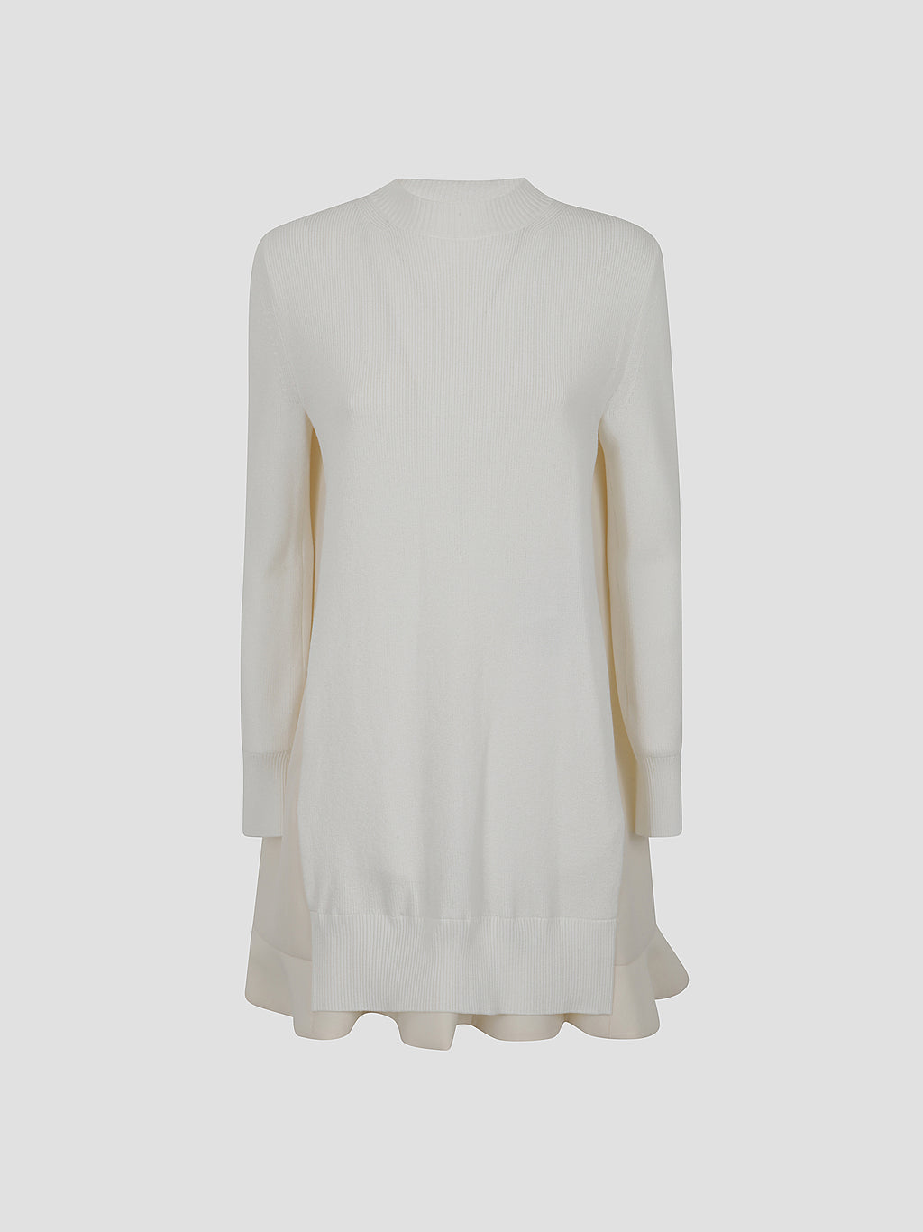 Suiting mix knit dress