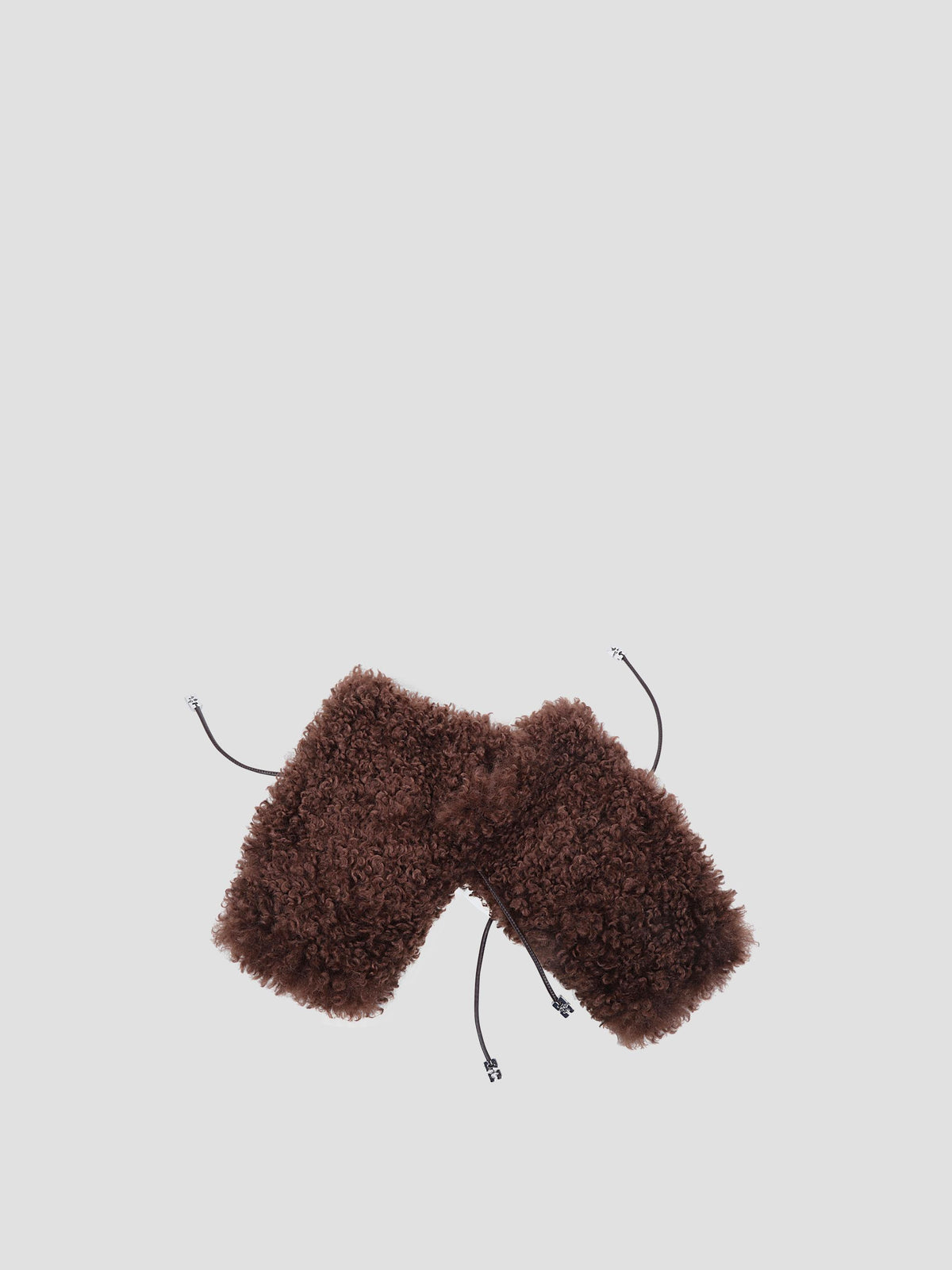 Alternative shearling mittens