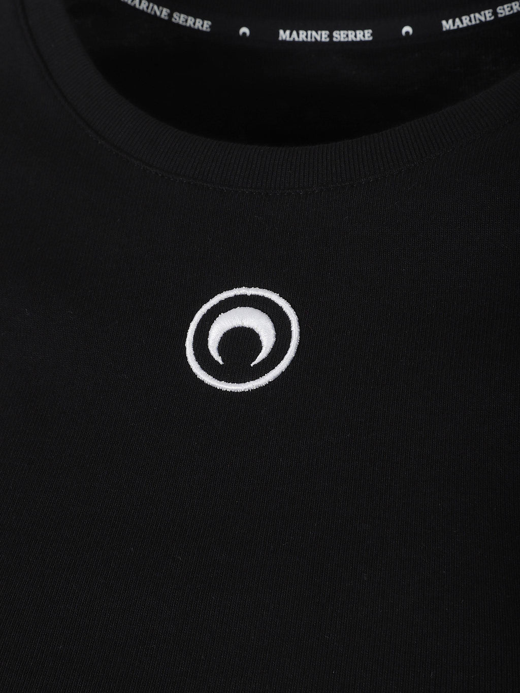 Moon logo ribbed baby fit t-shirt
