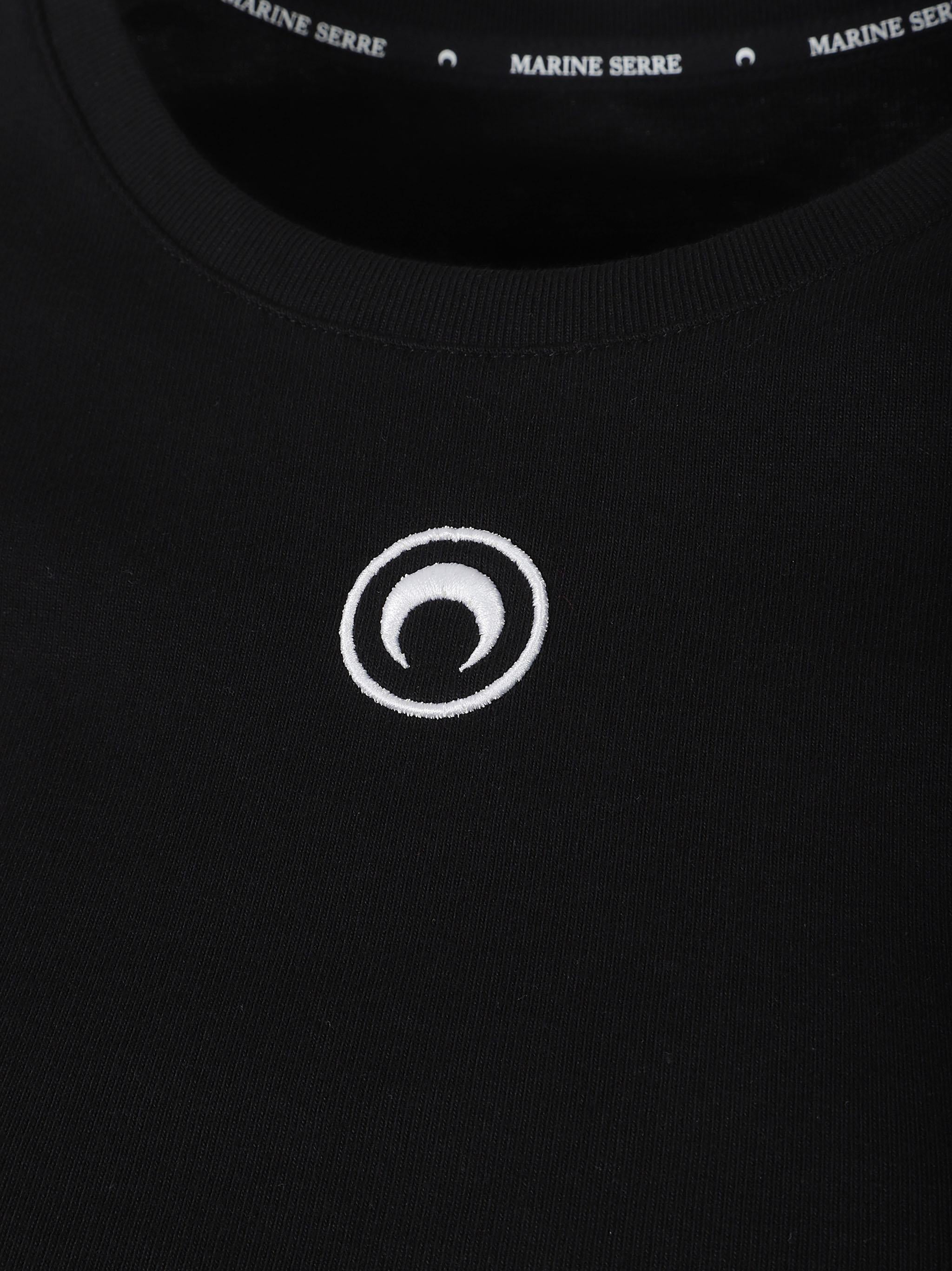 Moon logo ribbed baby fit t-shirt