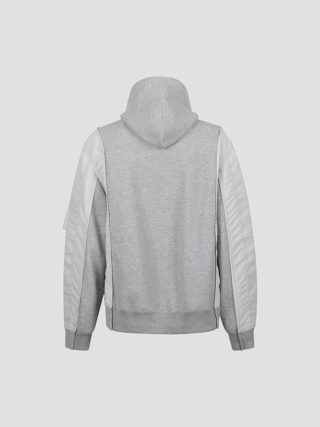 Combination zip-up hoodie