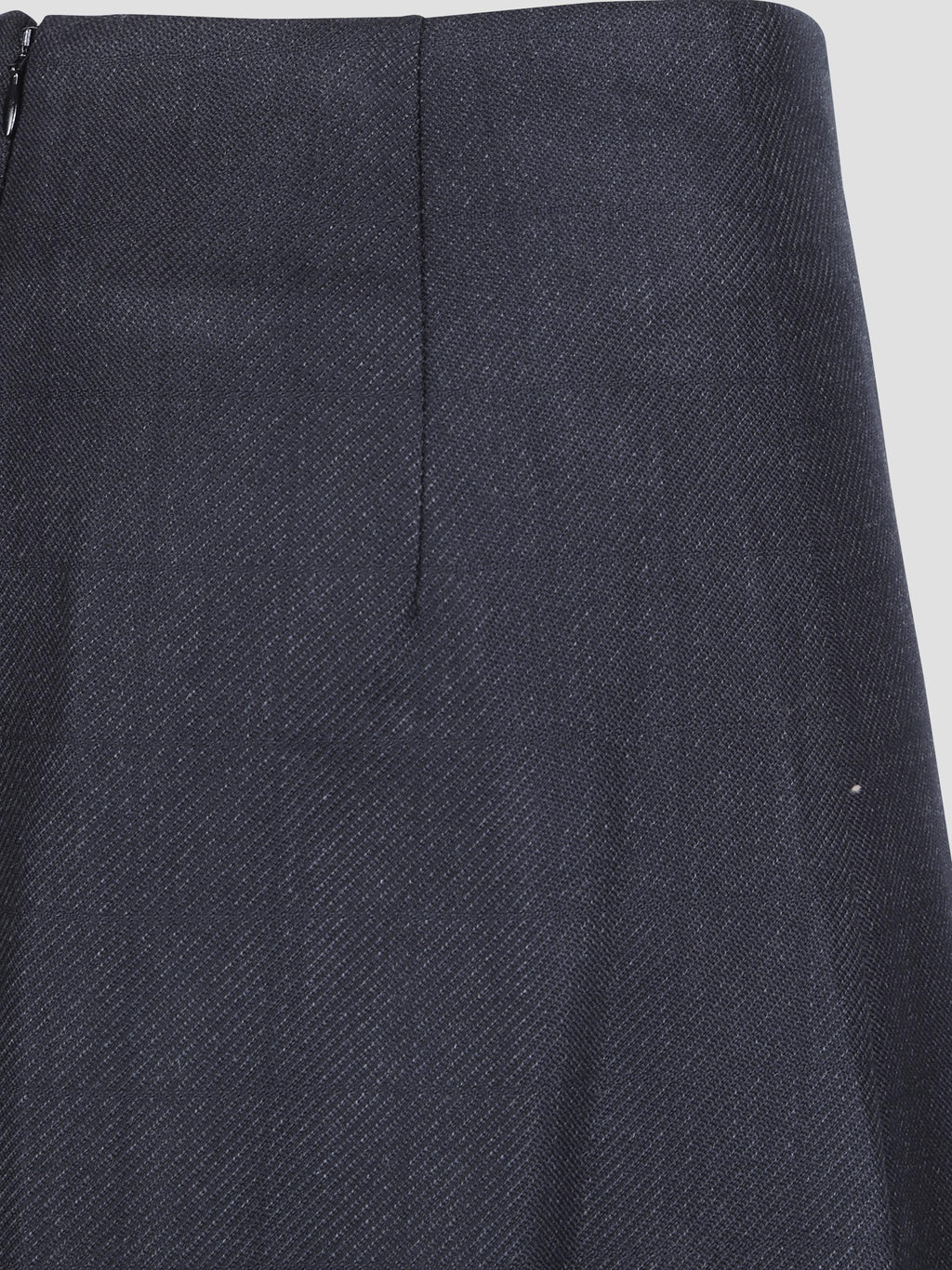 Fuse asymmetric wool kilt