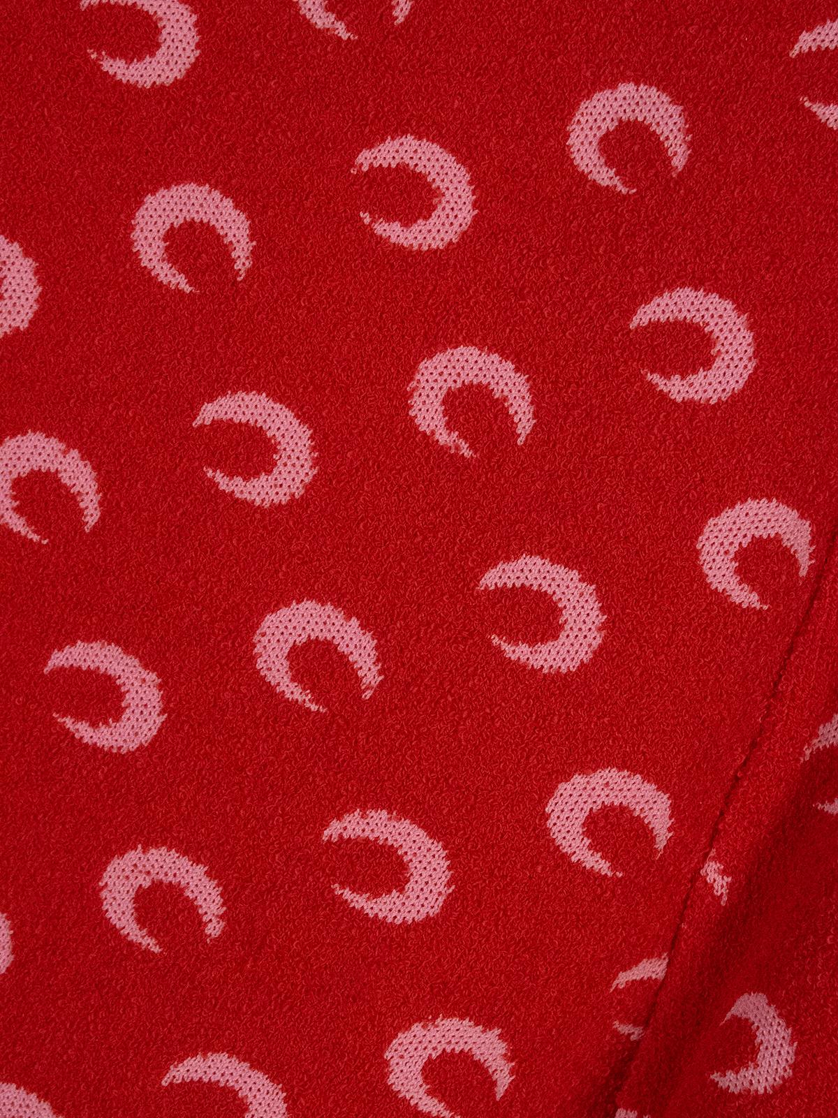 Moon printed jacquard bouclette mini shorts