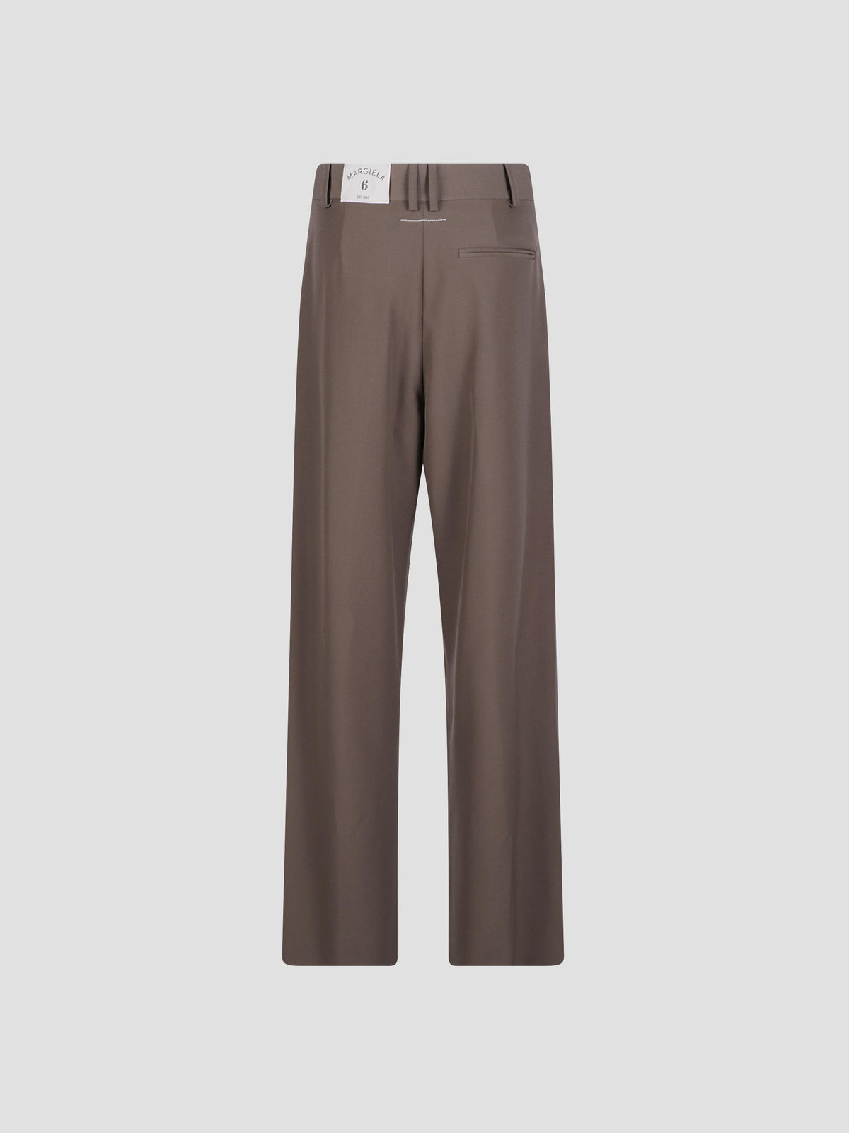 Mannequin-label pleated trousers