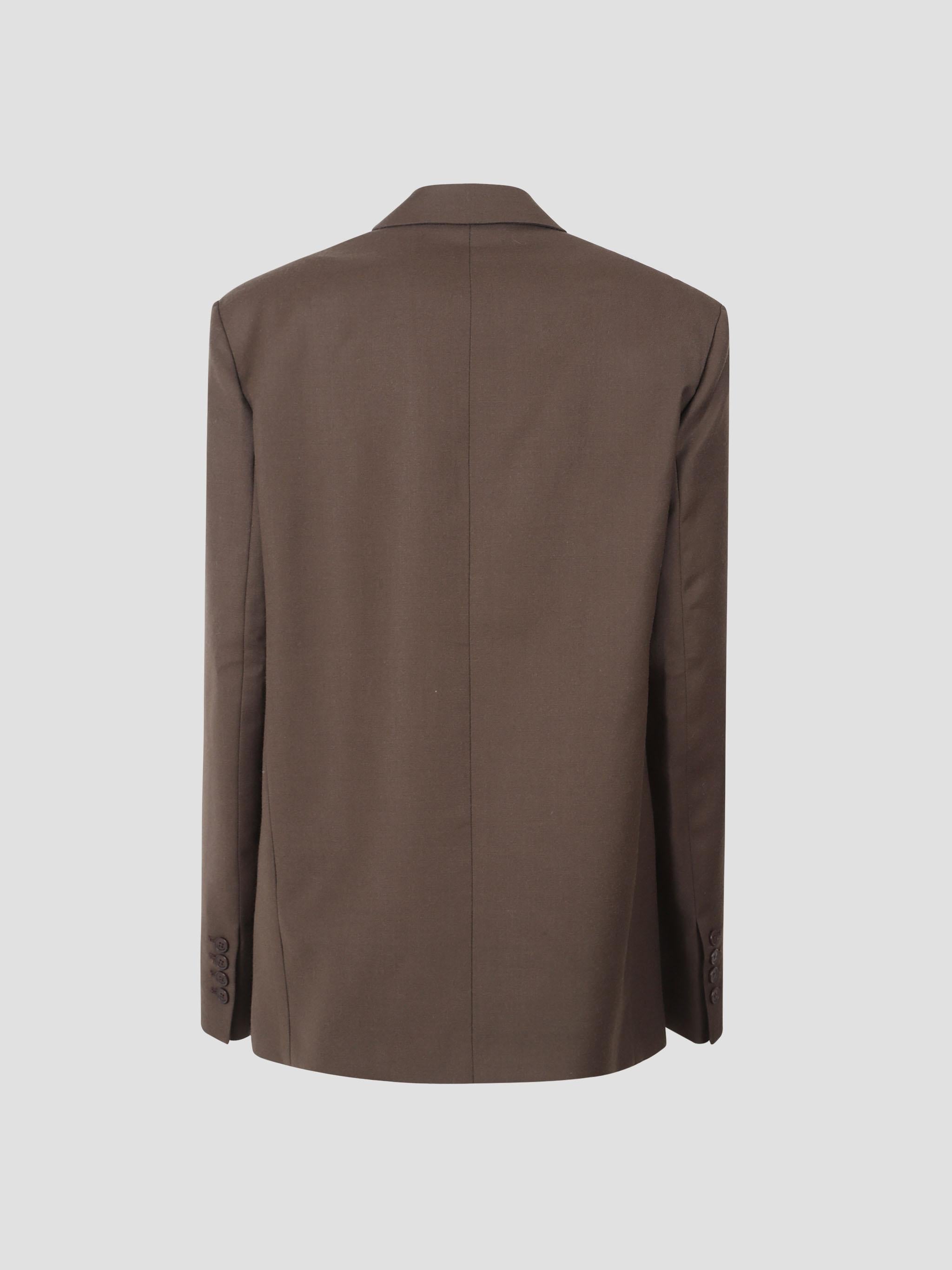 Newark flannel double breasted blazer