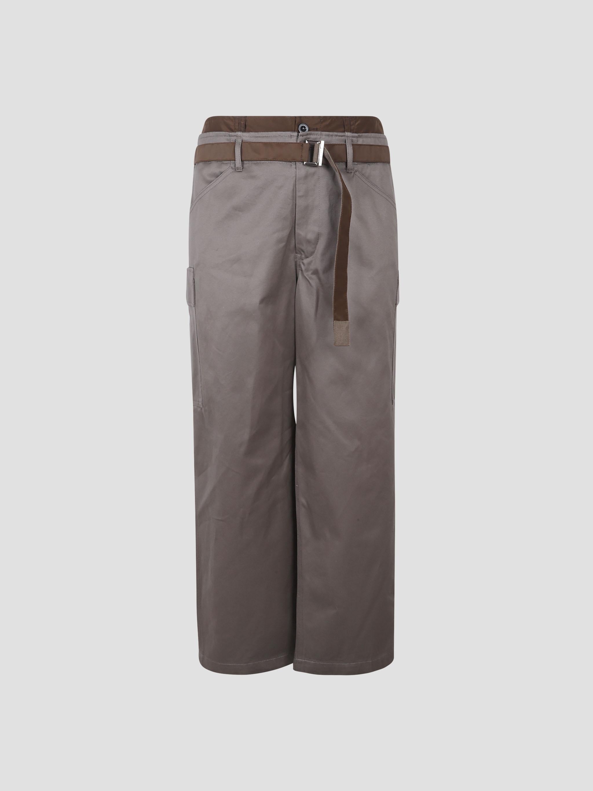 Cotton chino x nylon twill pants