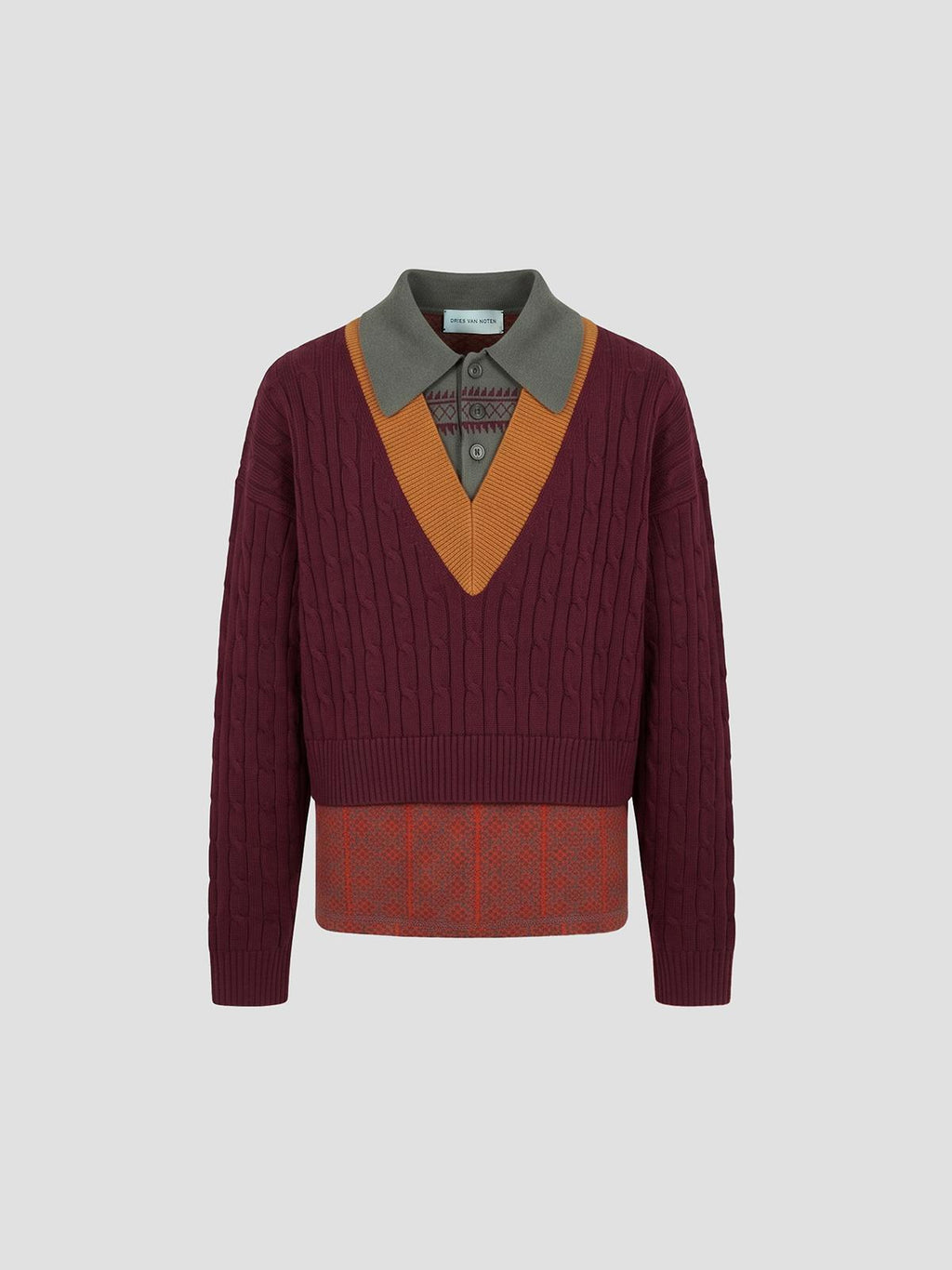 Dries Van Noten Medan 4751 m.k.sweater in red