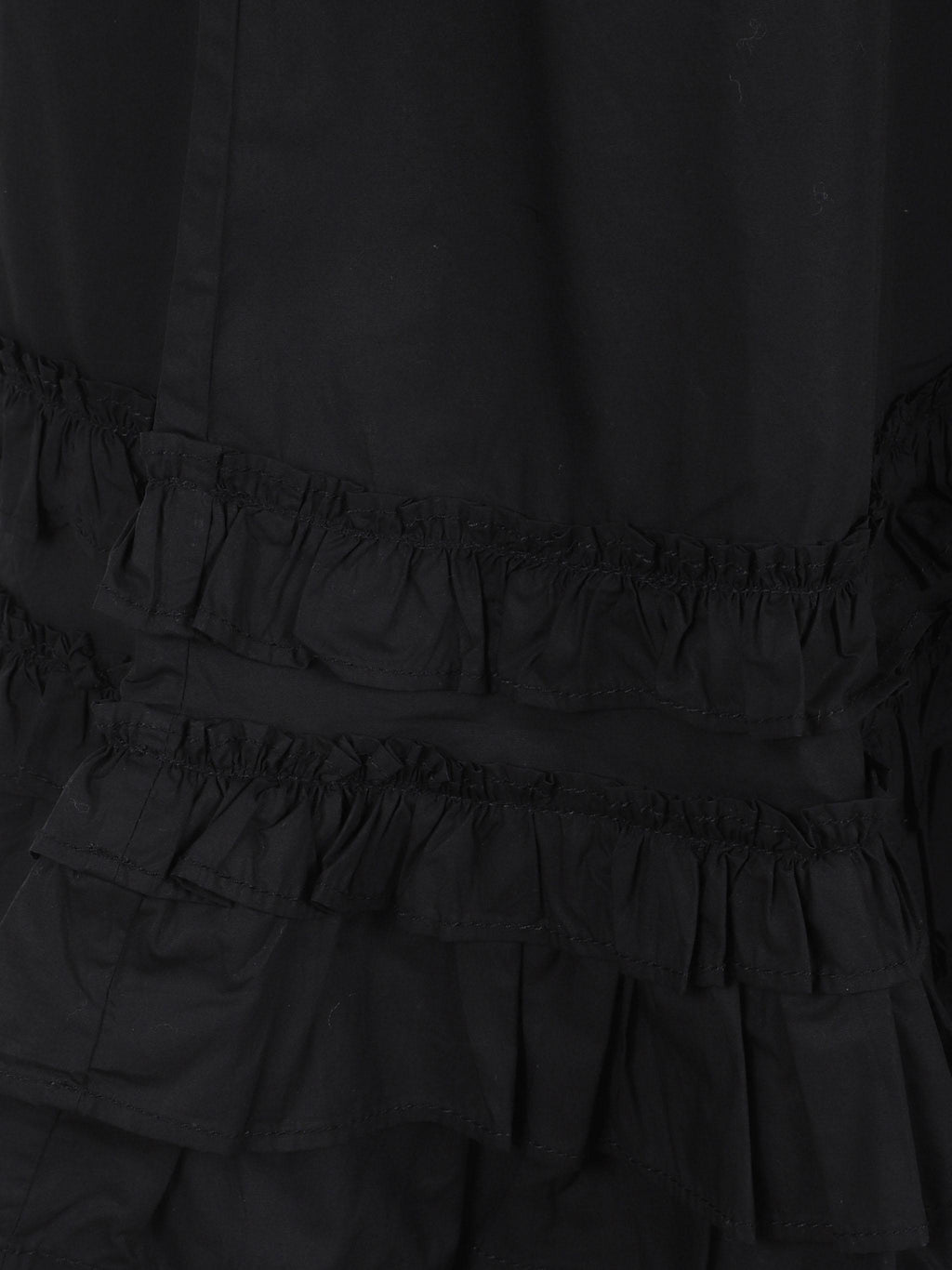 Cotton poplin u-neck mini dress