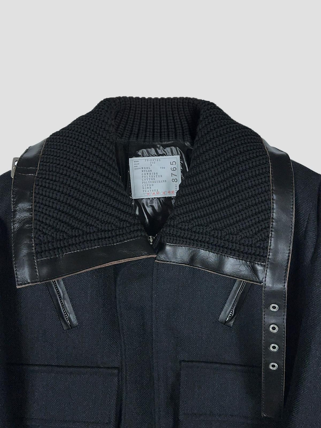 Double-faced puffer blouson