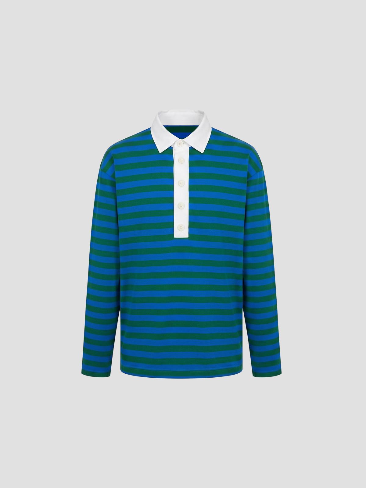 Ethan striped cotton jersey rugby shirt