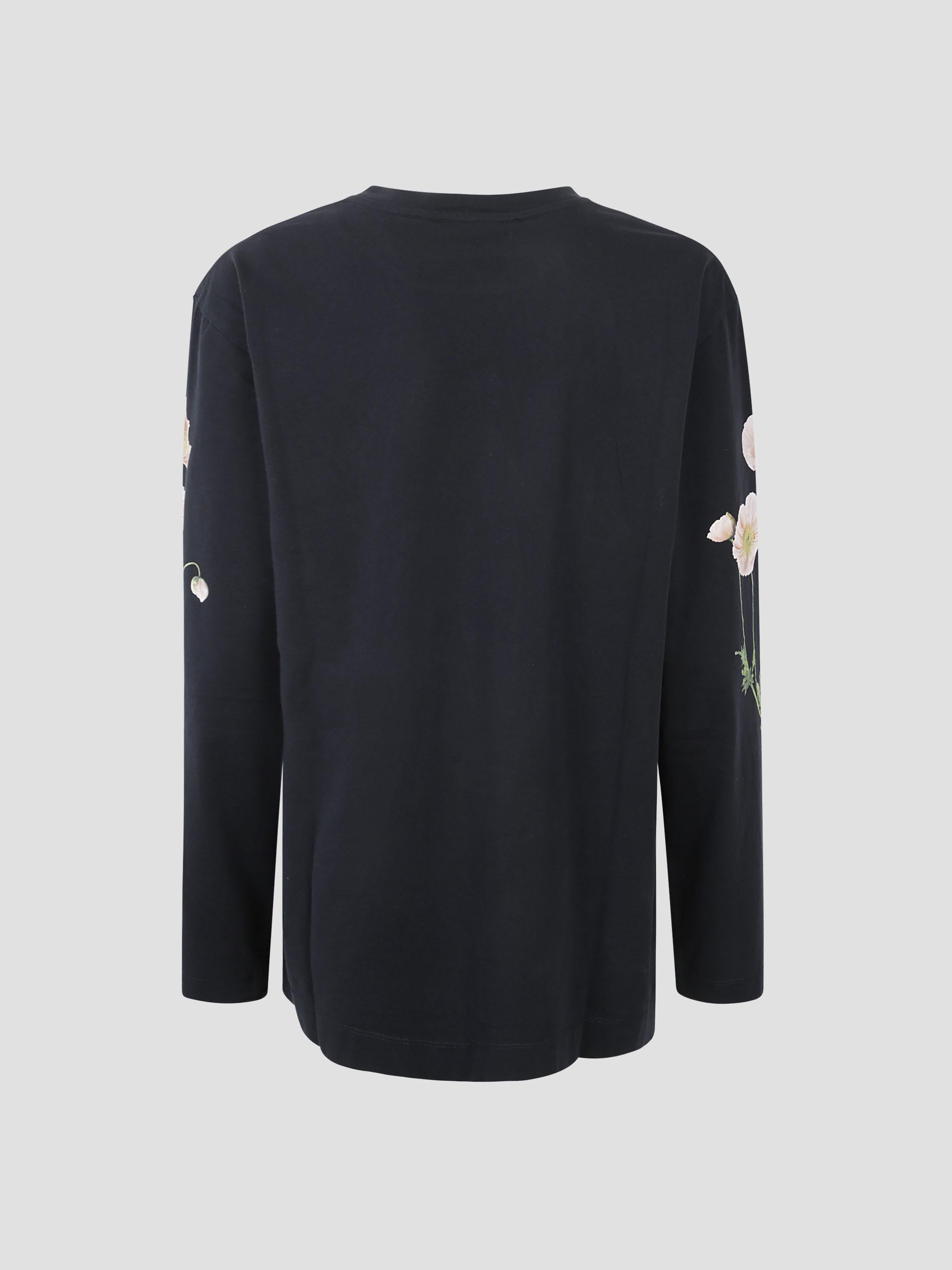 Poppy field print long sleeve t-shirt