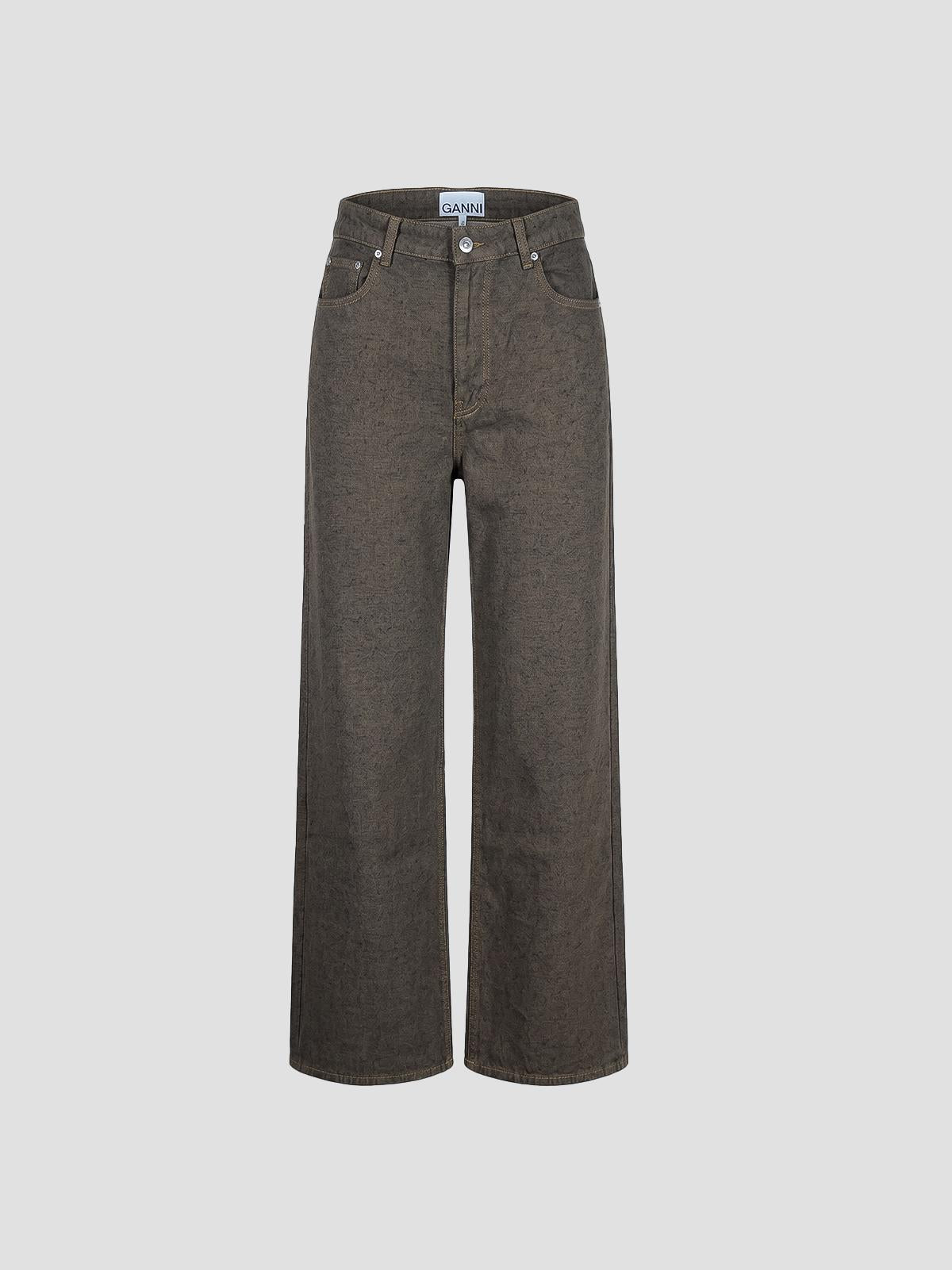 Neppy denim lari jeans