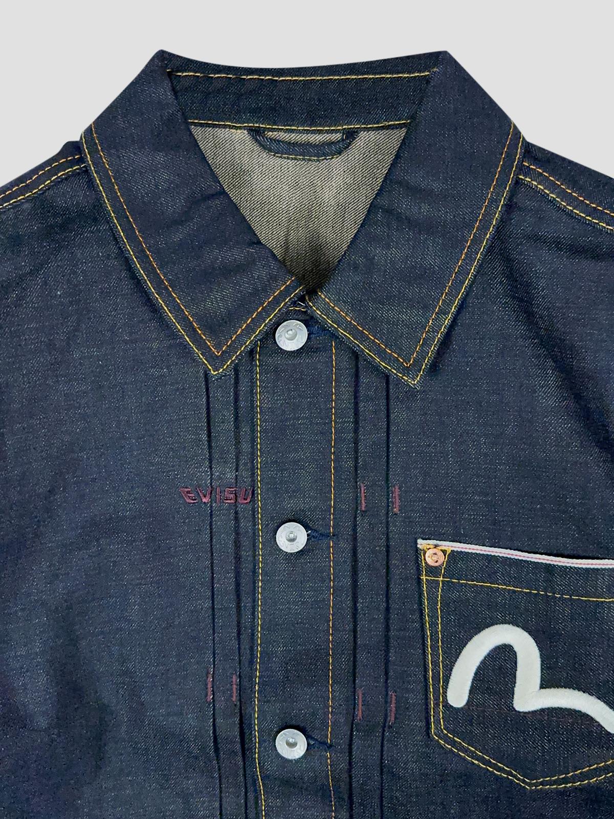 Ht, whale emb. denim jacket
