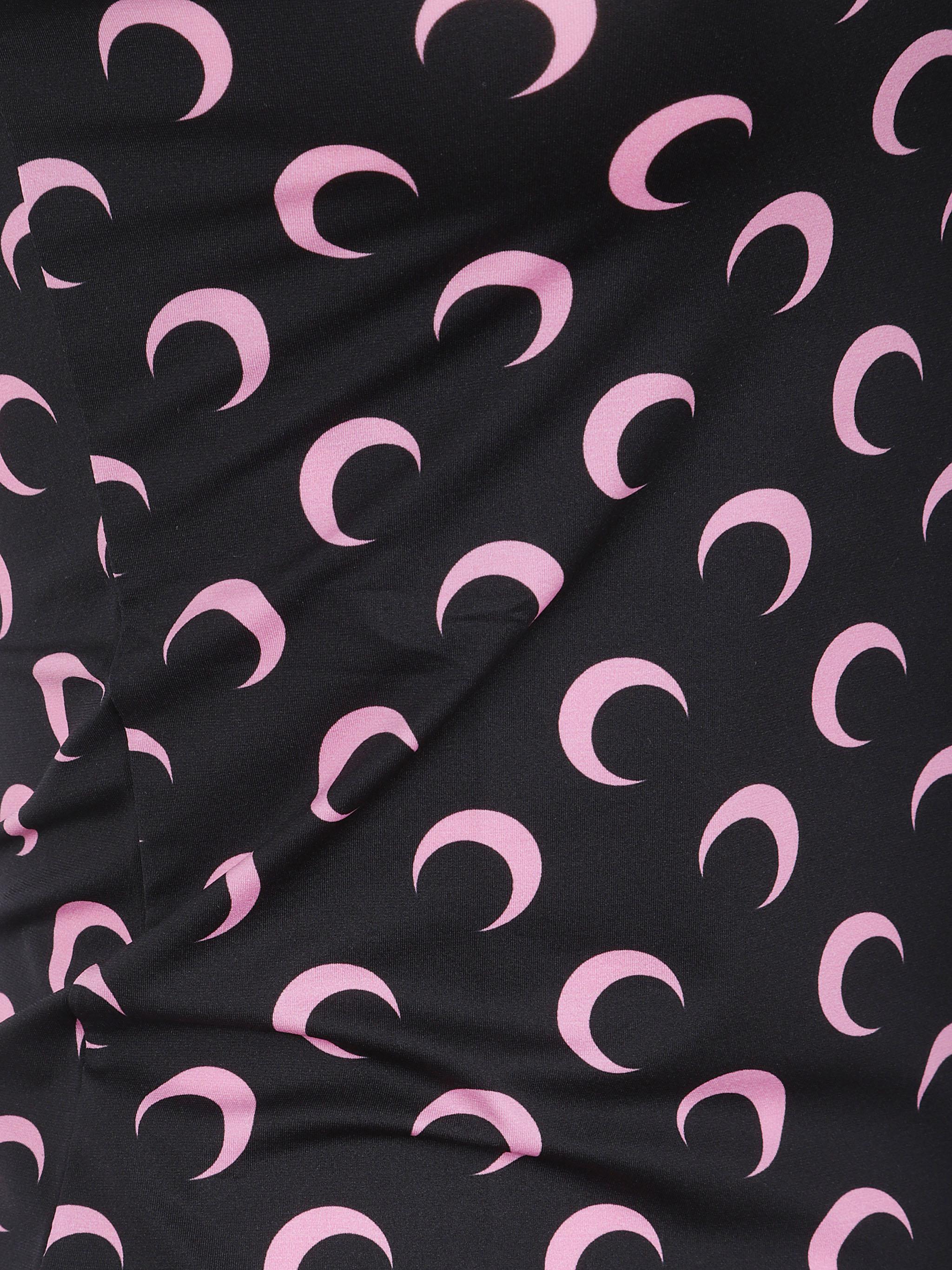 Moon printed sleeveless tube top