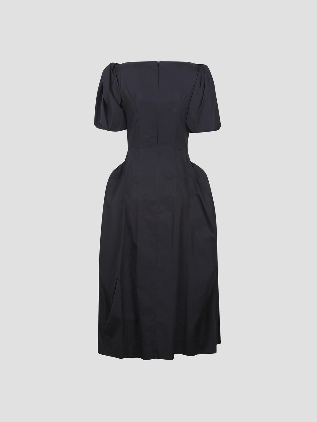 Puff bow sleeve hip tutu detail dress