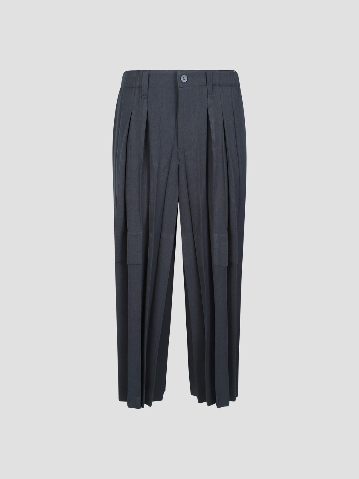 Edge ensemble pleated trousers