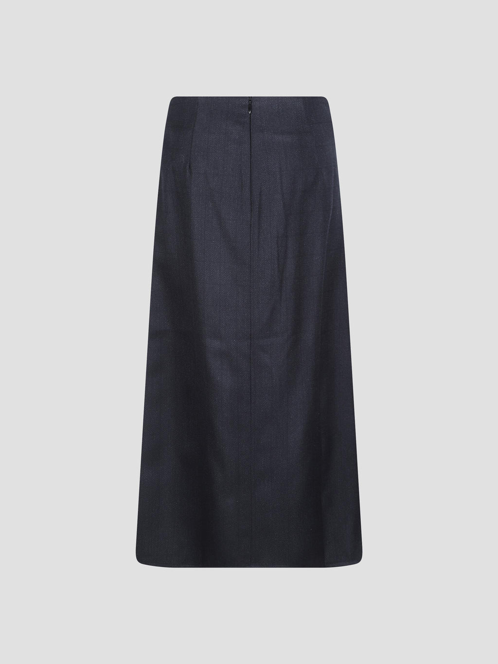 Fuse asymmetric wool kilt
