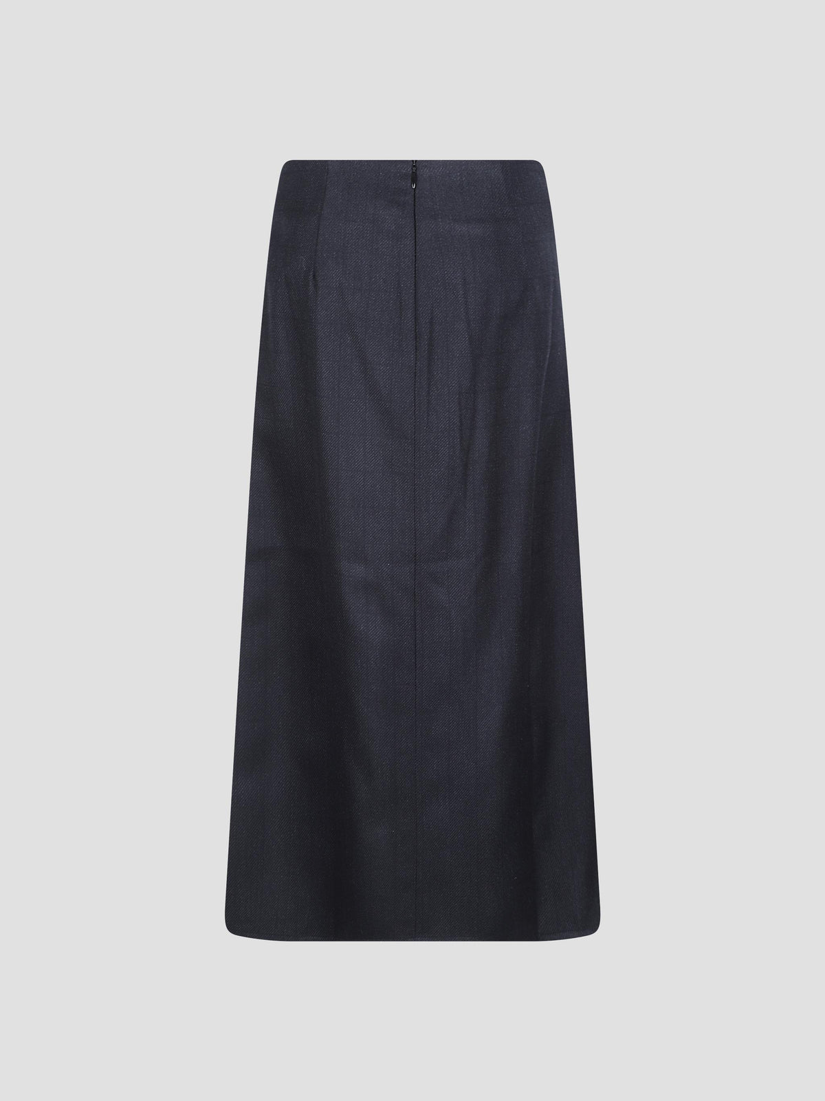 Fuse asymmetric wool kilt