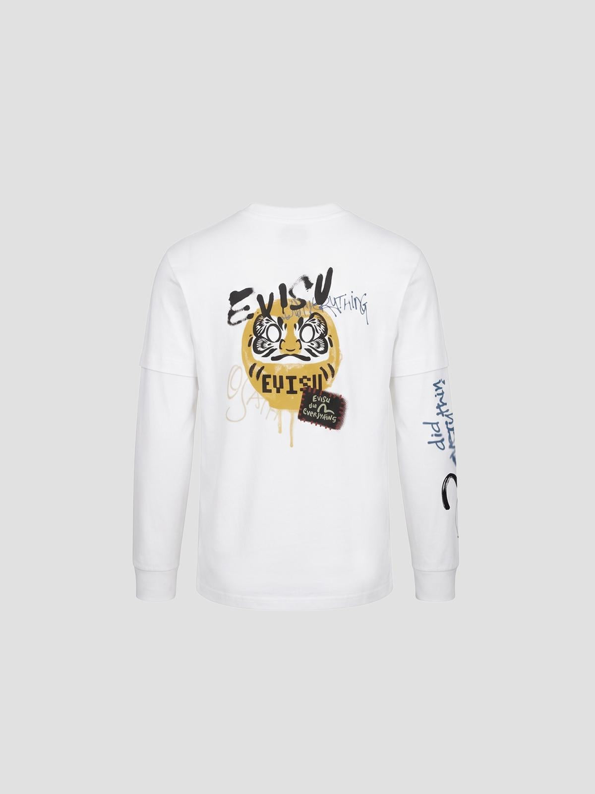Ht, fortune cat ptinted ls tee