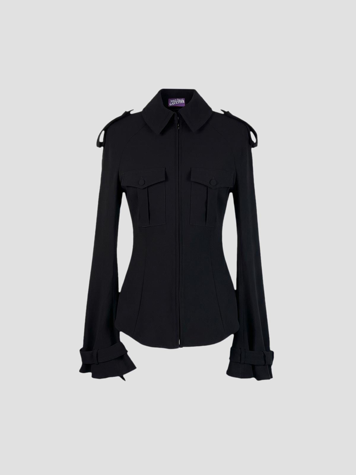 Military shirt woman fit with trench details