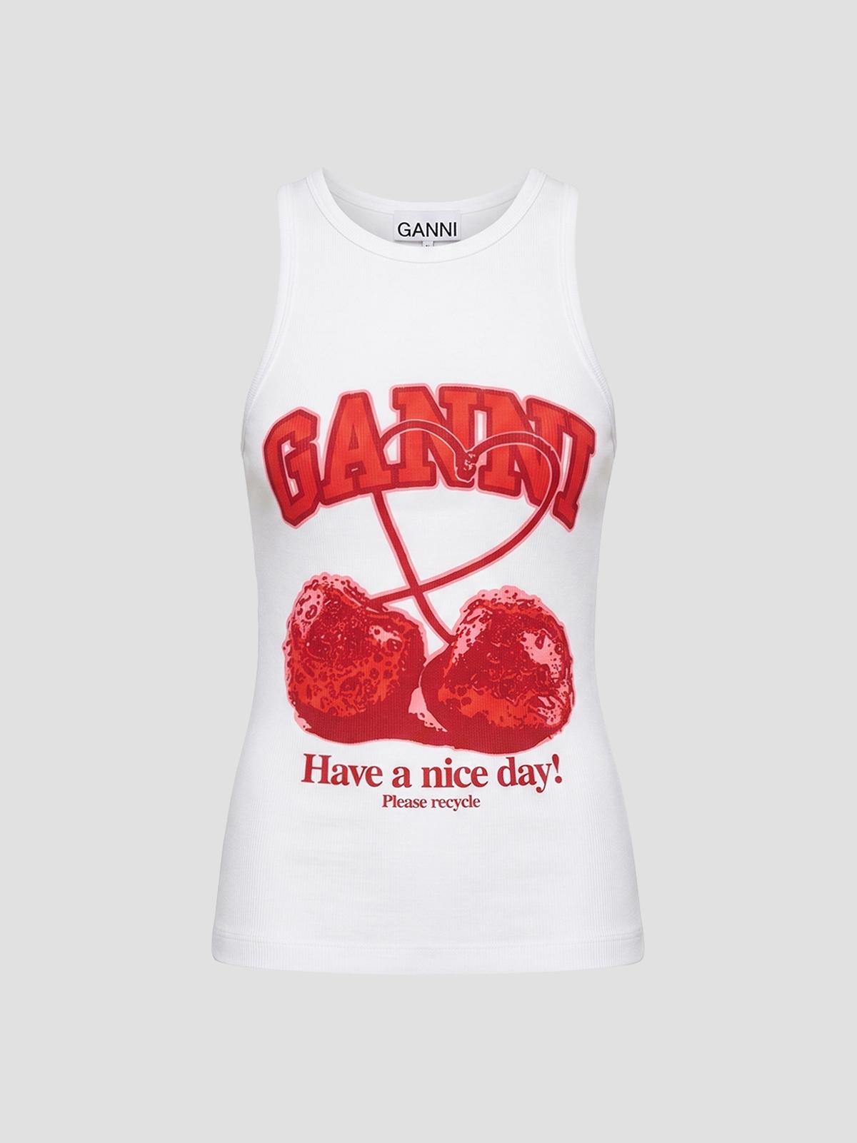 Cherry logo tank top
