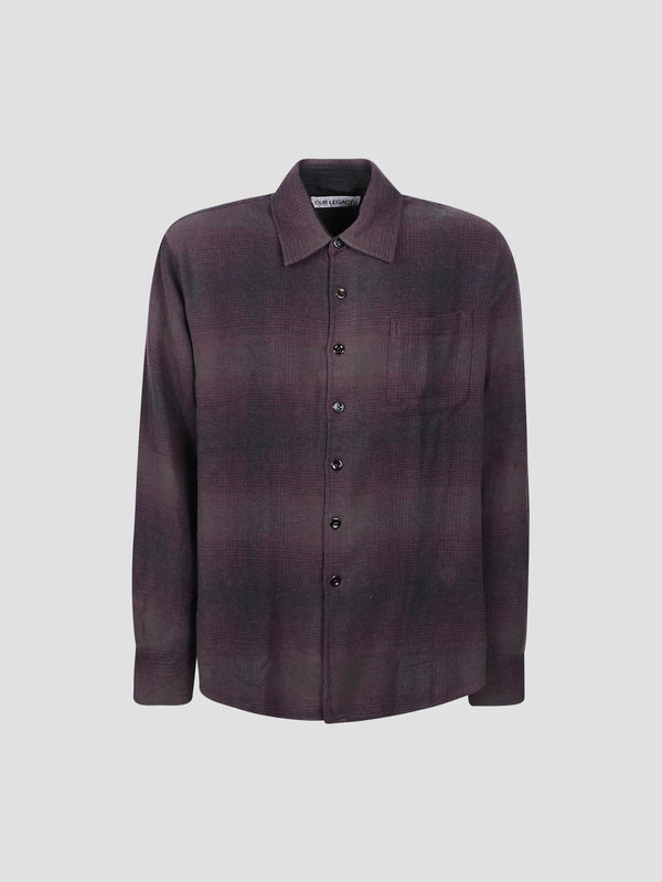 Above shirt check shirt